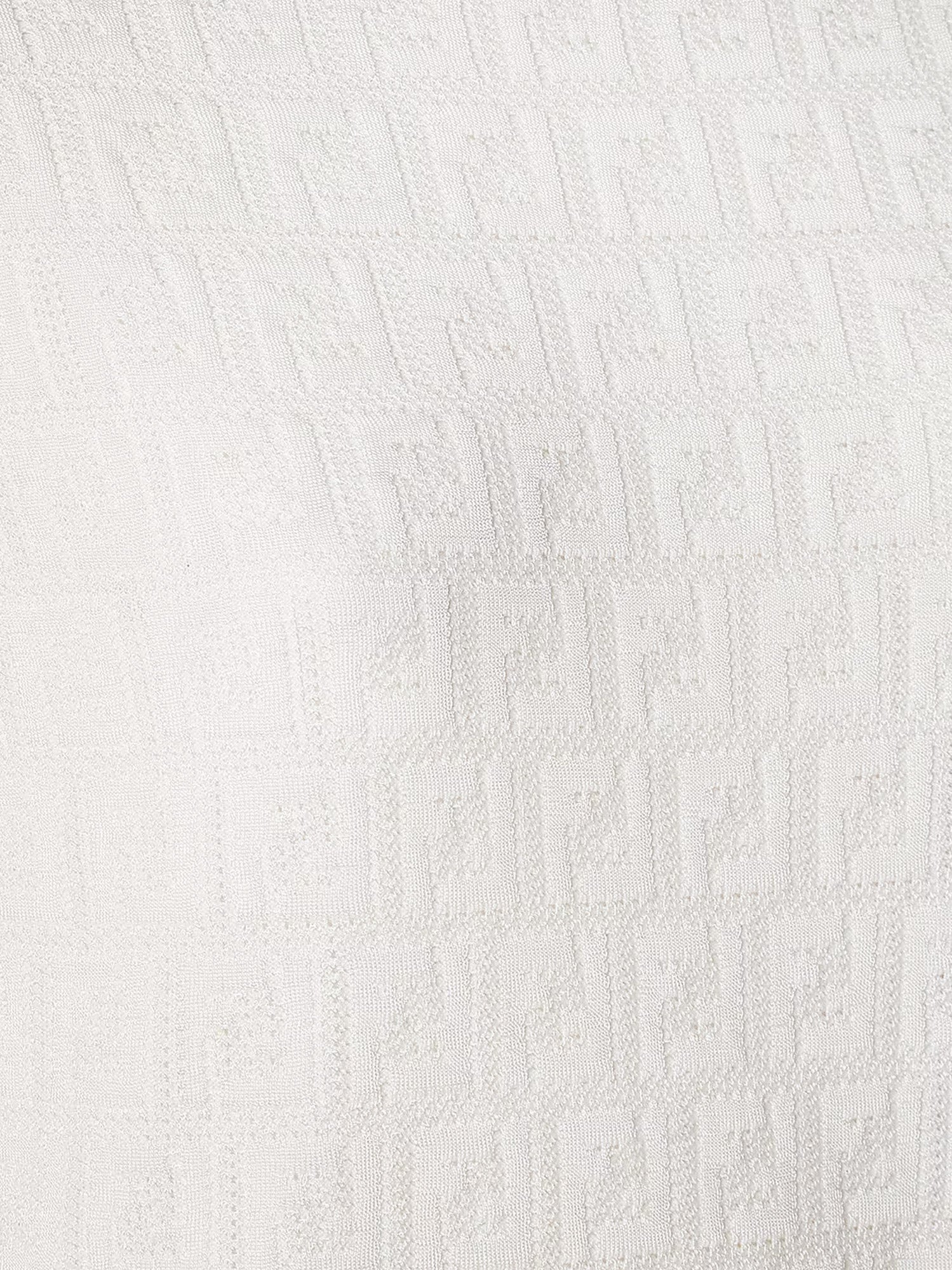 Fendi Cotton Blend T-shirt With All-over Ff Logo