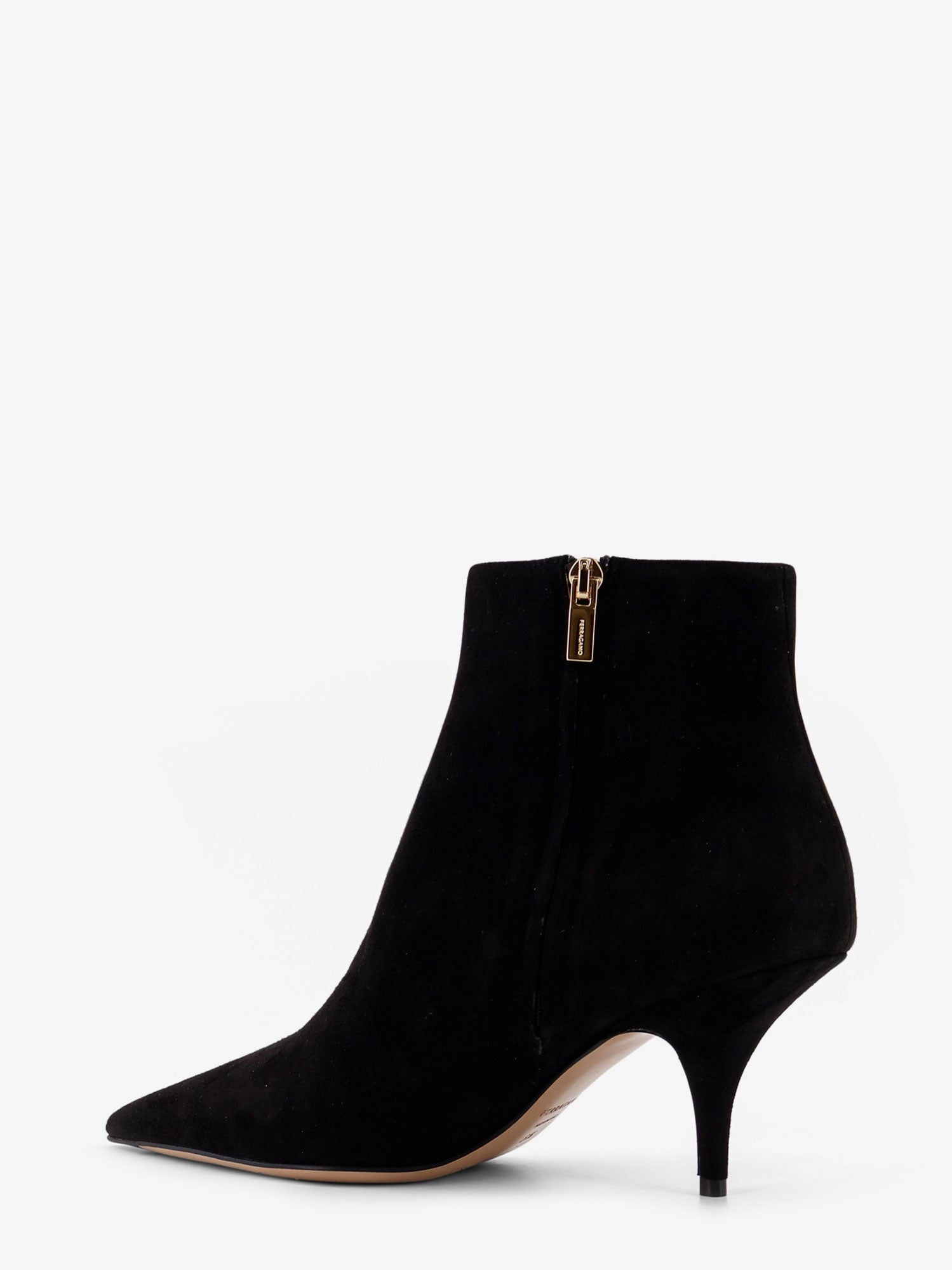 Ferragamo Agia 70 Suede Ankle Boots