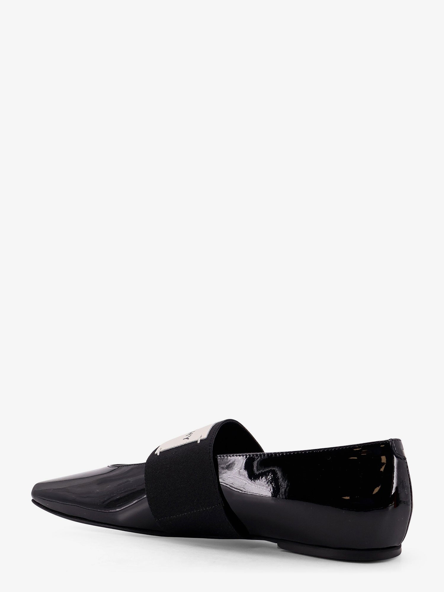Givenchy Patent Leather Ballerinas With Maxi Logo Label