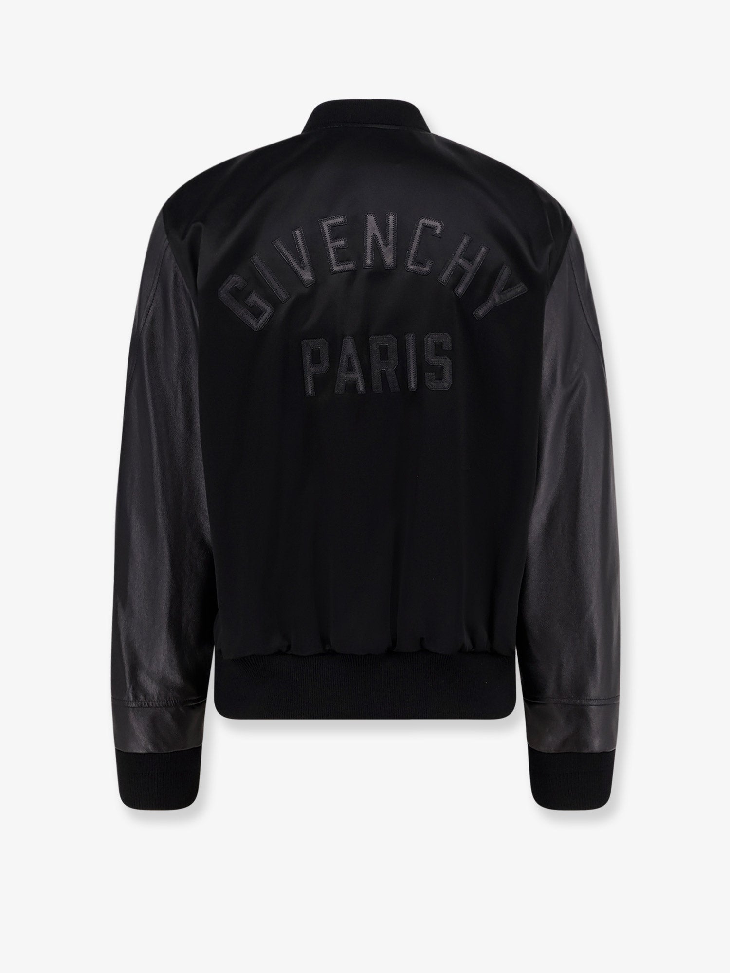 Givenchy Cotton And Nylon Jacket With Leather Sleeves