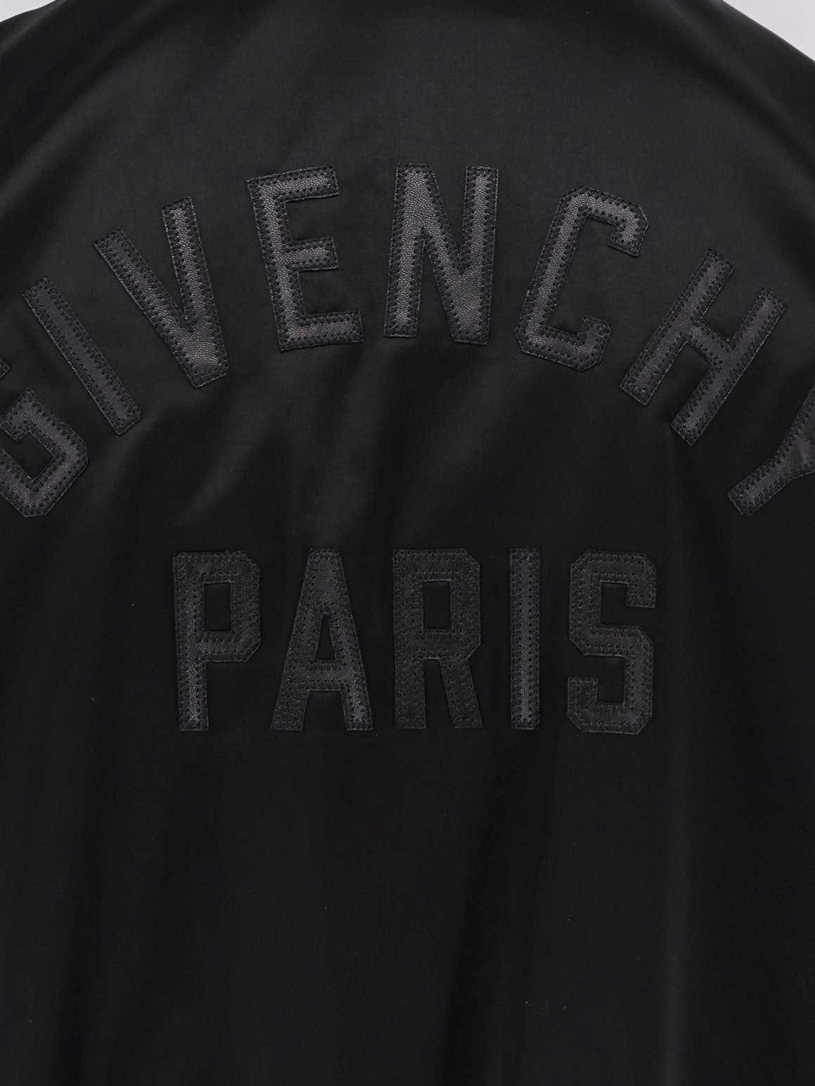 Givenchy Cotton And Nylon Jacket With Leather Sleeves
