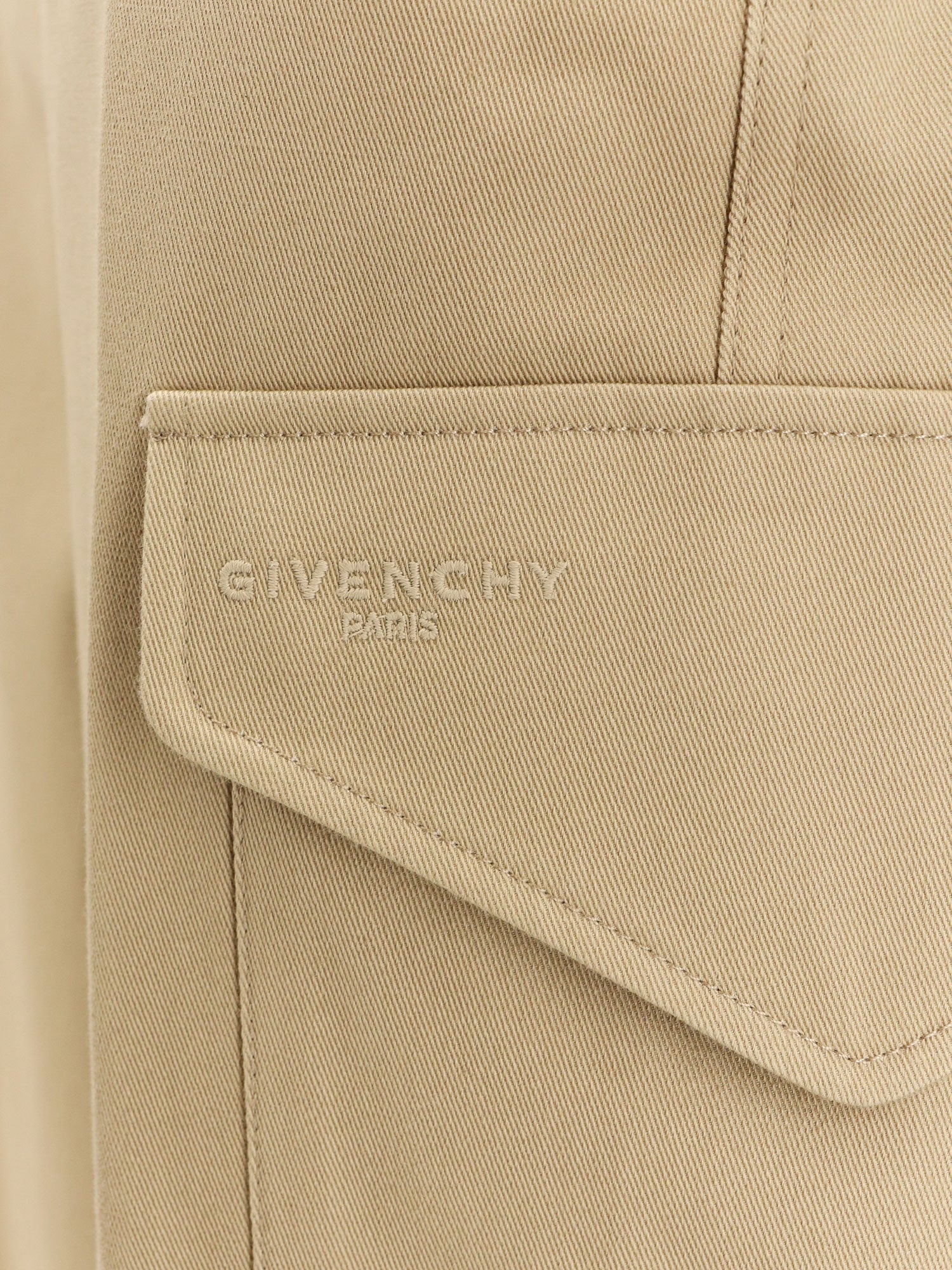 Givenchy Cotton And Wool Cargo Trousers