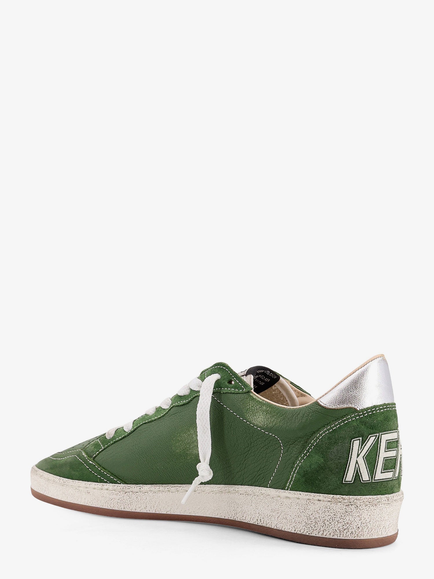 Golden Goose Ball-star Leather Sneakers With Embossed Iconic Detail