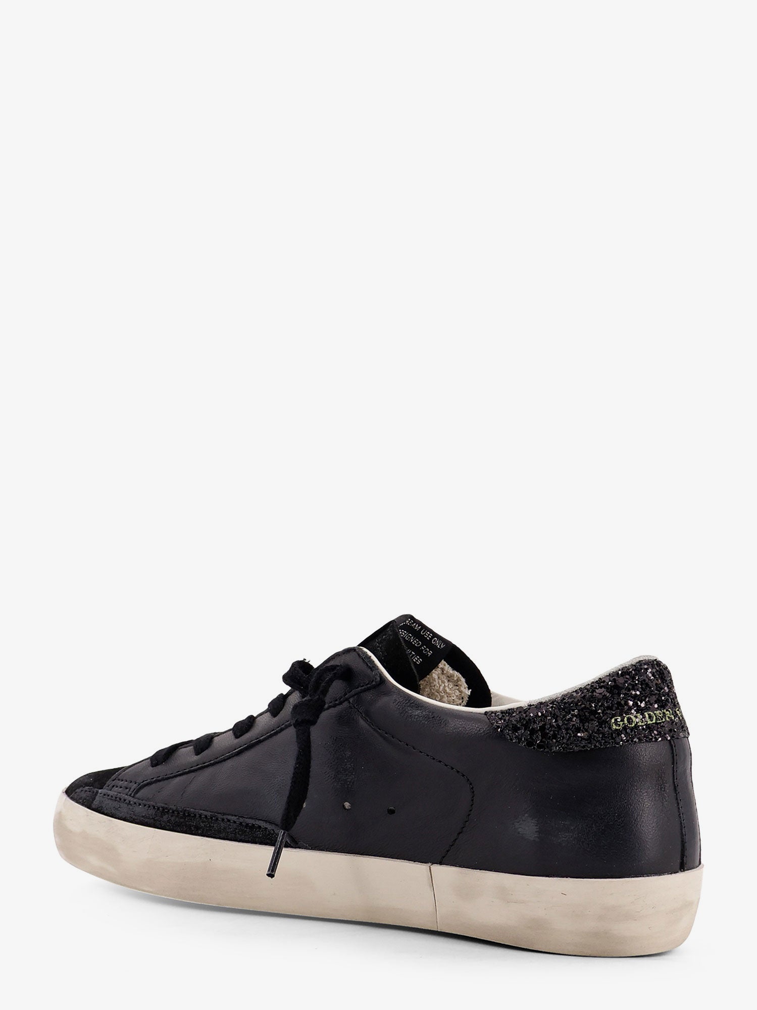 Golden Goose Super-star Classic With List Low-top Sneakers With Suede Inserts And Glittered Detail