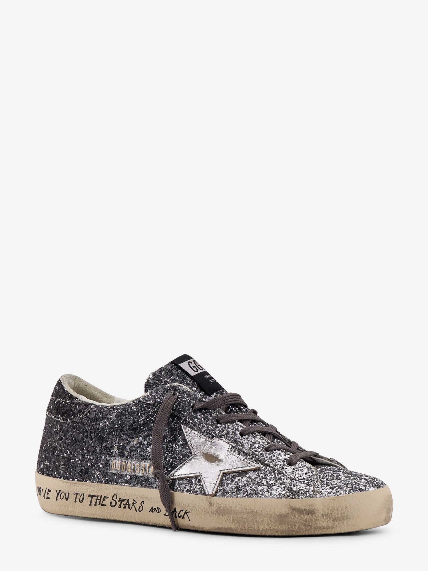Golden Goose Super-star Classic With List Low-top Sneakers With Sequins