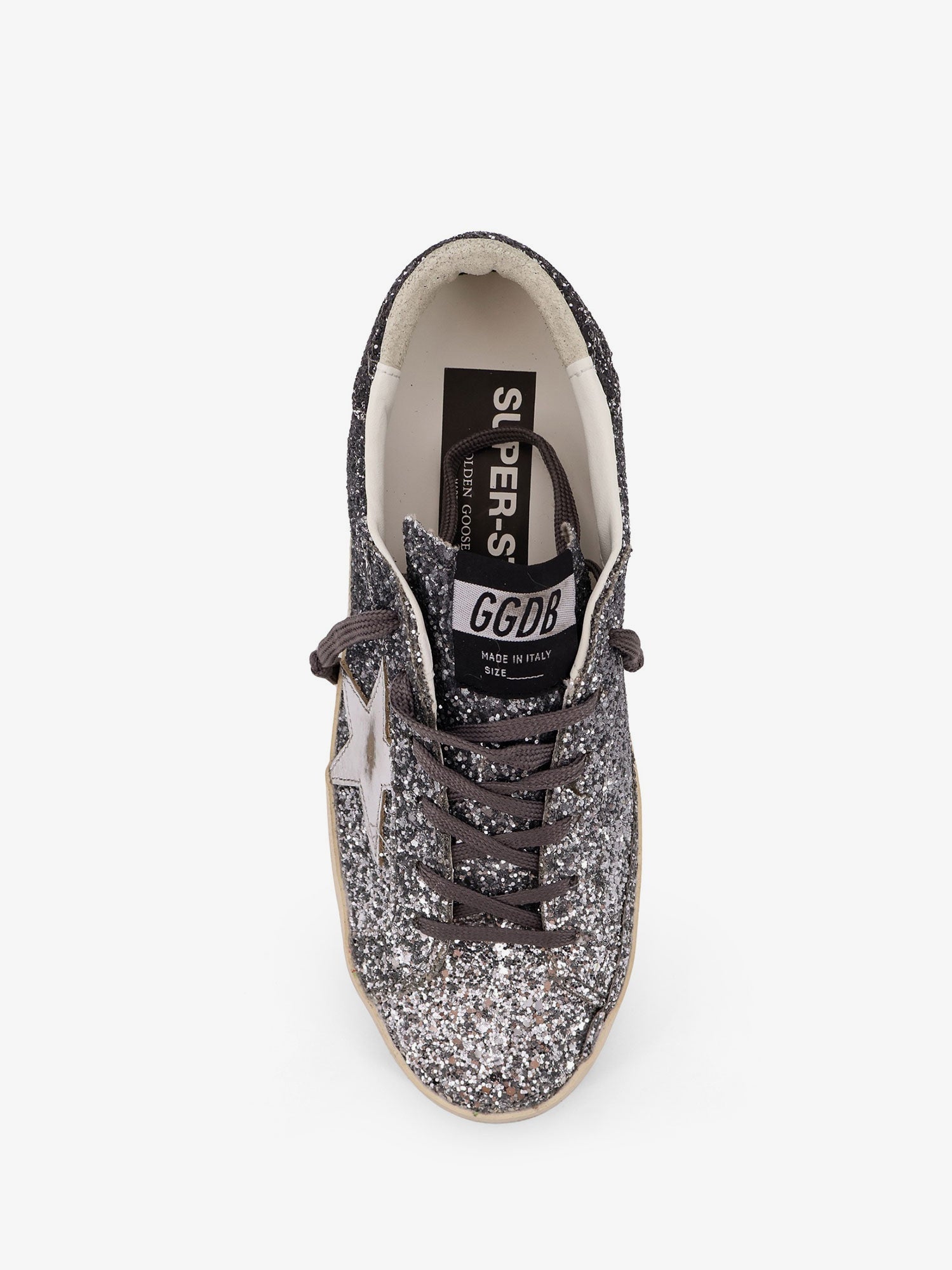 Golden Goose Super-star Classic With List Low-top Sneakers With Sequins