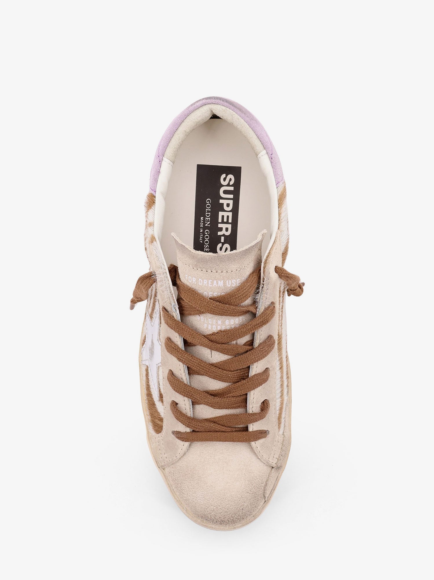 Golden Goose Super-star Classic With List Low-top Printed Pony Skin Sneakers