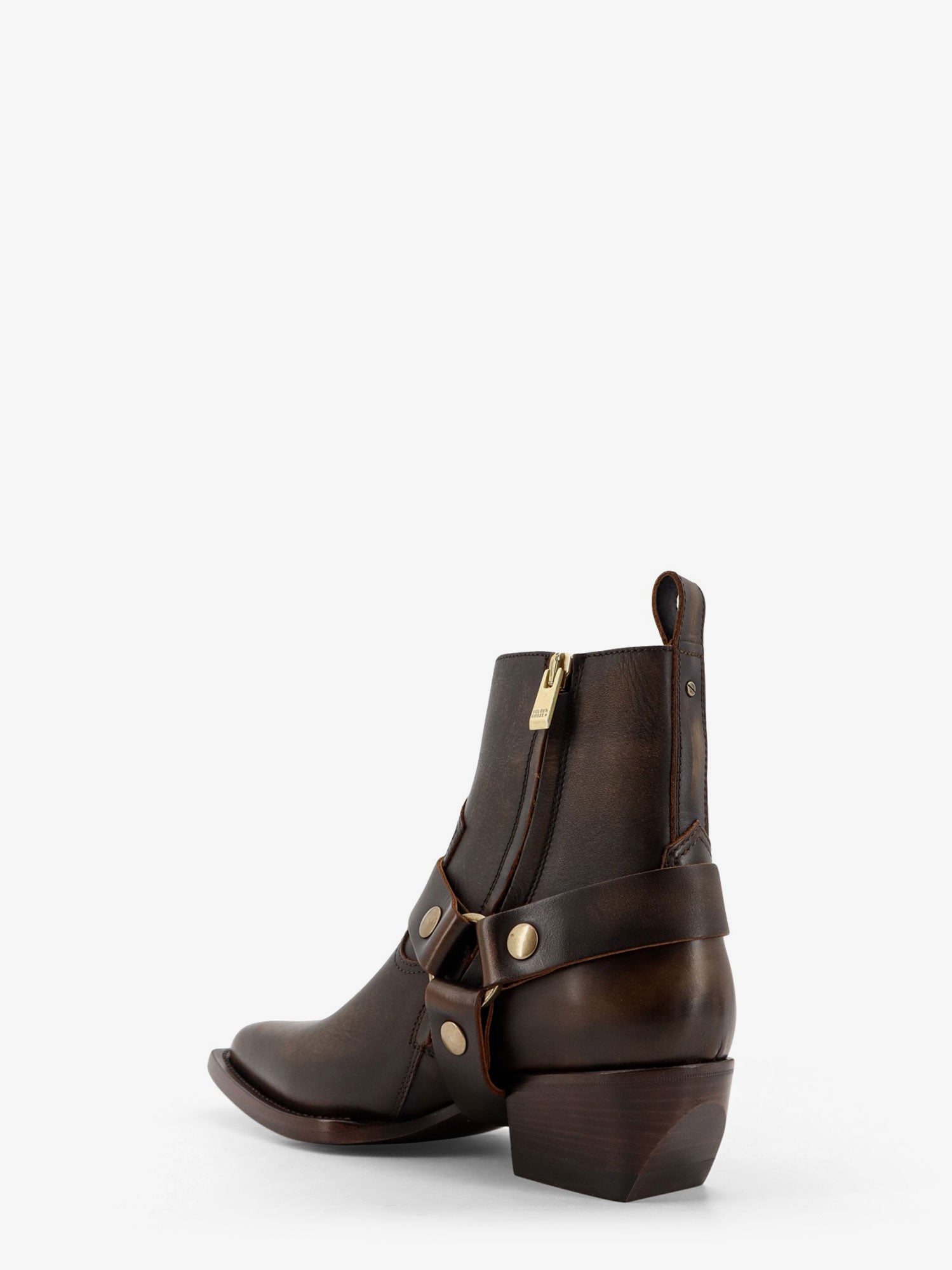 Golden Goose Debbie Distressed Leather Boots