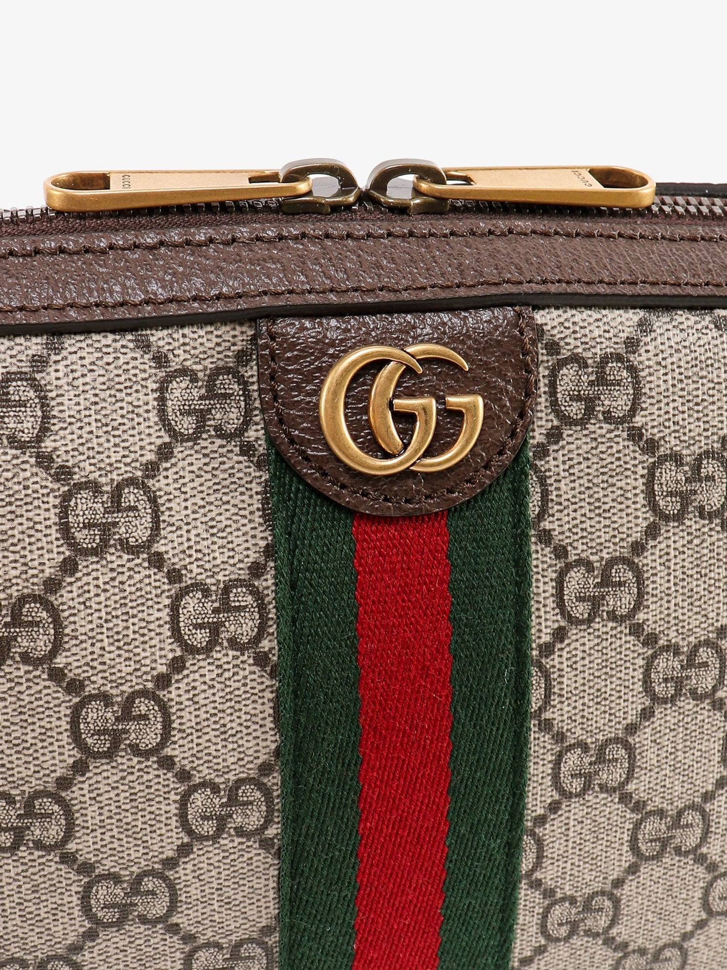 Gucci Ophidia Gg Supreme Fabric And Leather Crossbody Bag