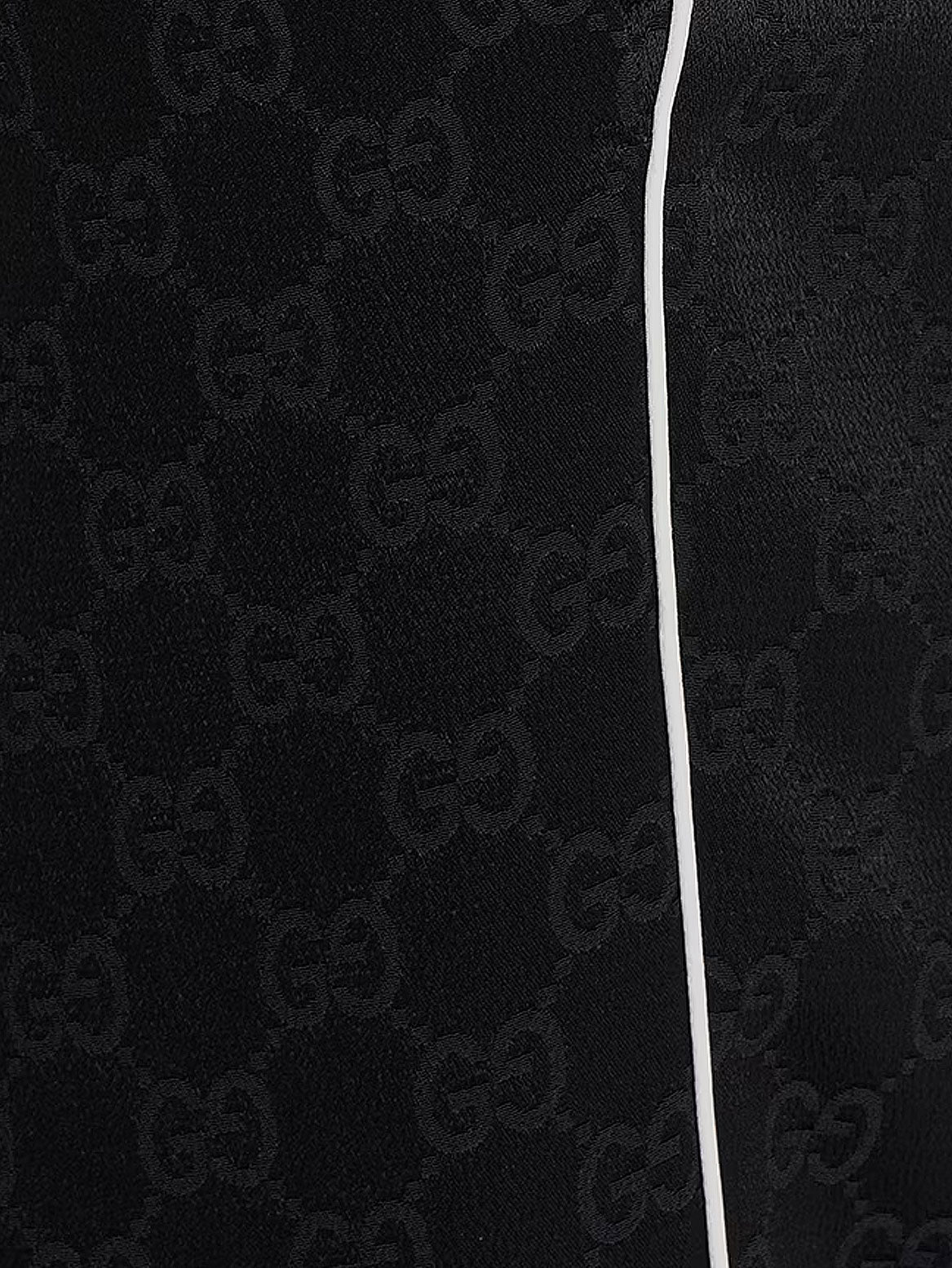 Gucci Viscose Blend Trousers With All-over Gg Motif