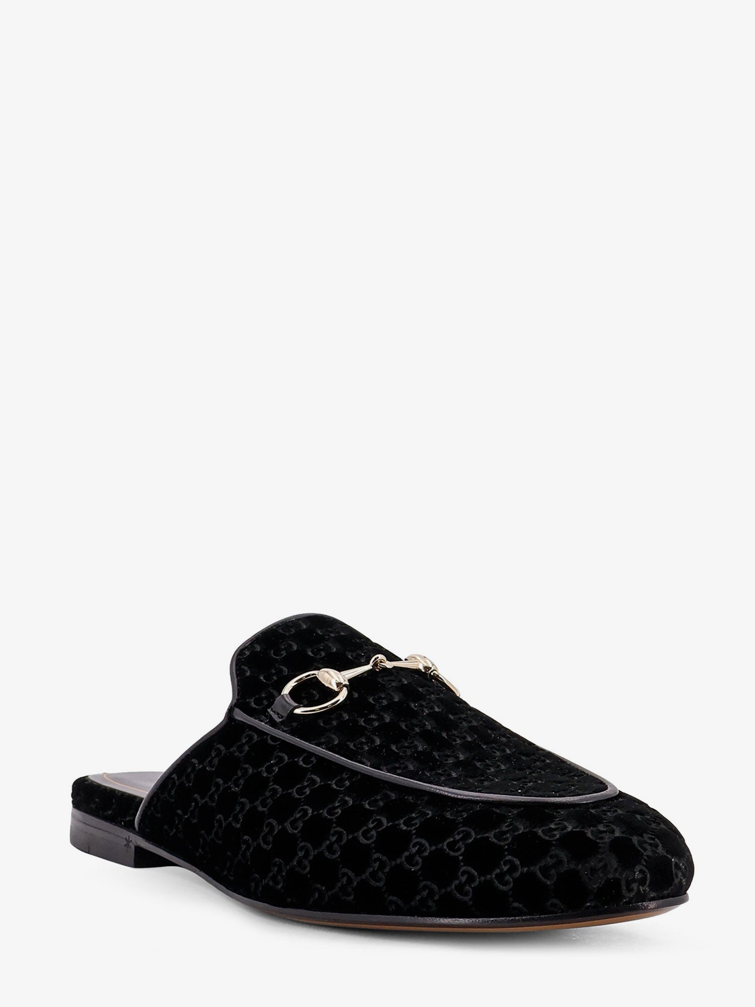 Gucci Princetown Gg Supreme Velvet Mule