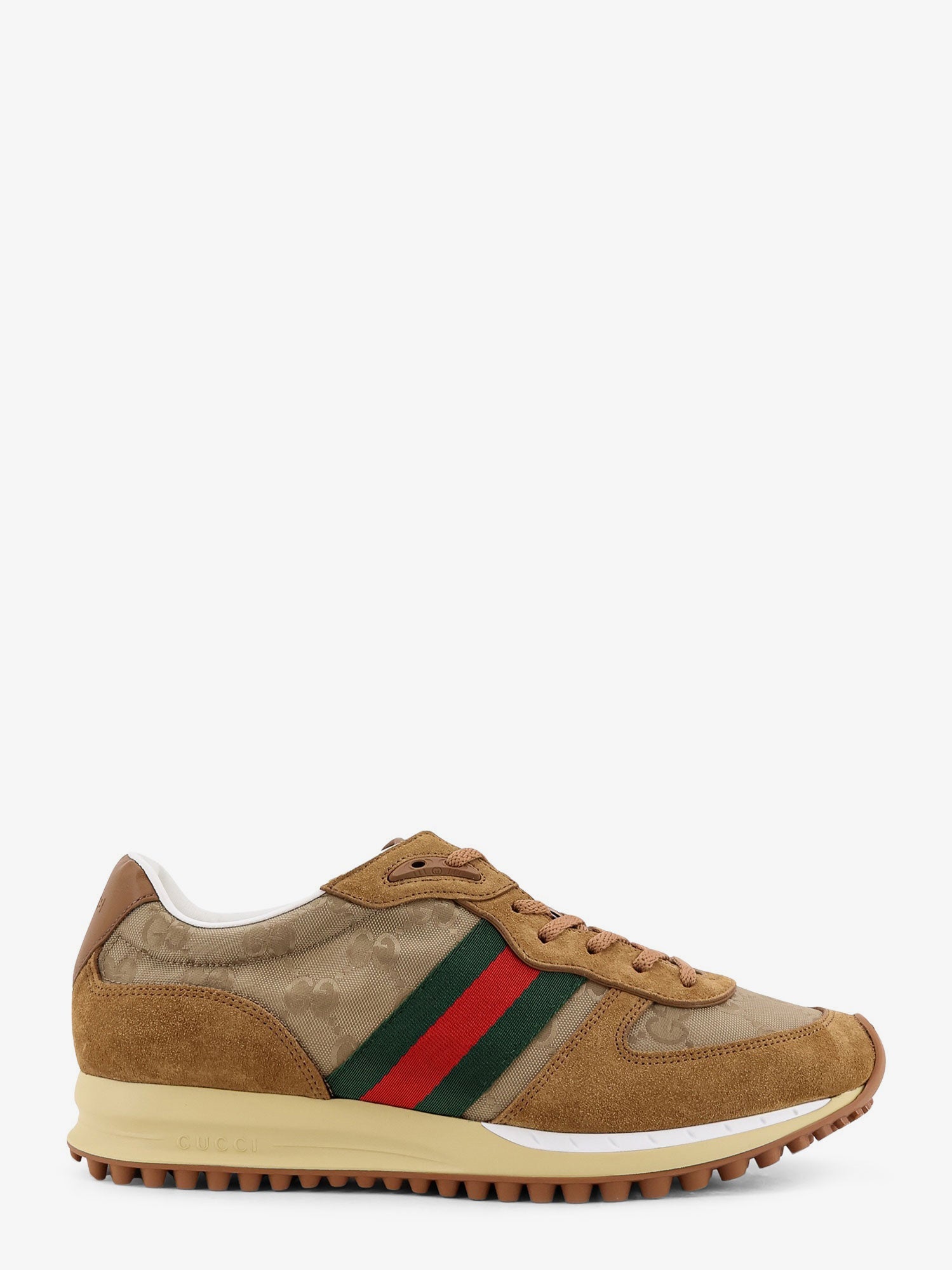Gucci Re-motion Gg Nylon And Suede Sneakers