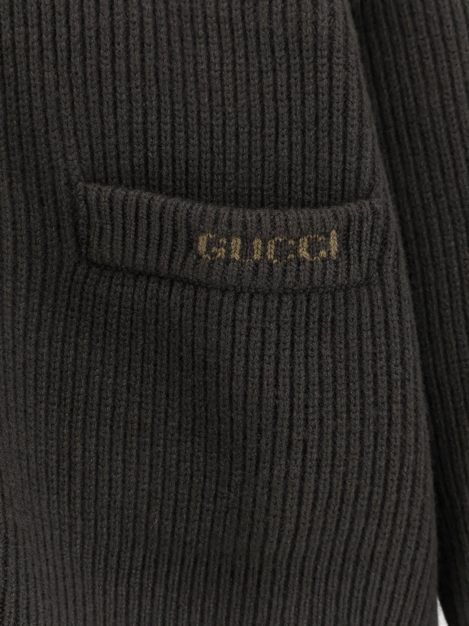 Gucci Ribbed Wool And Cashmere Cardigan