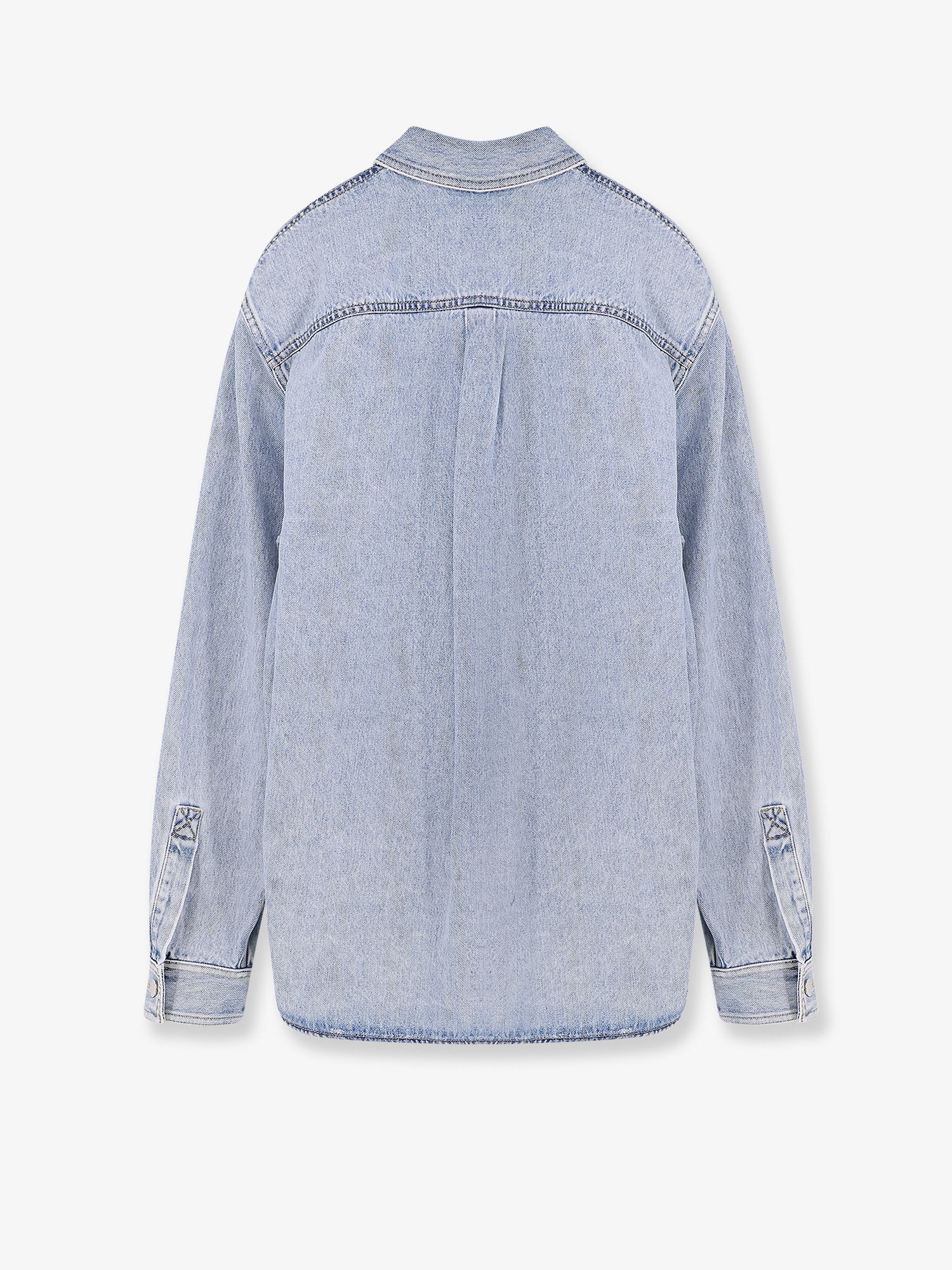 Gucci Denim Shirt With Gg Insert