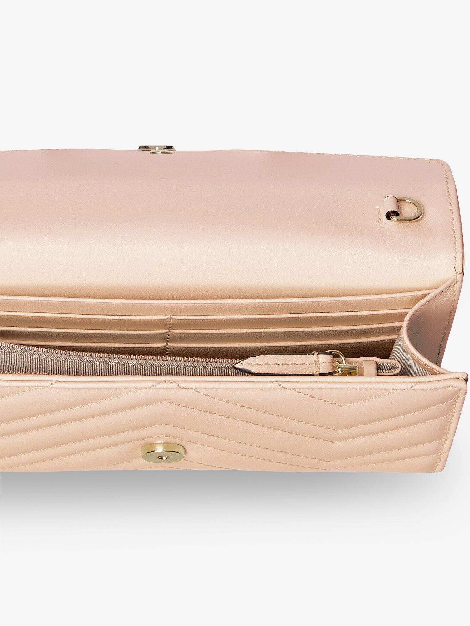 Gucci Quilted Leather Crossbody Bag With Metal Gg Logo