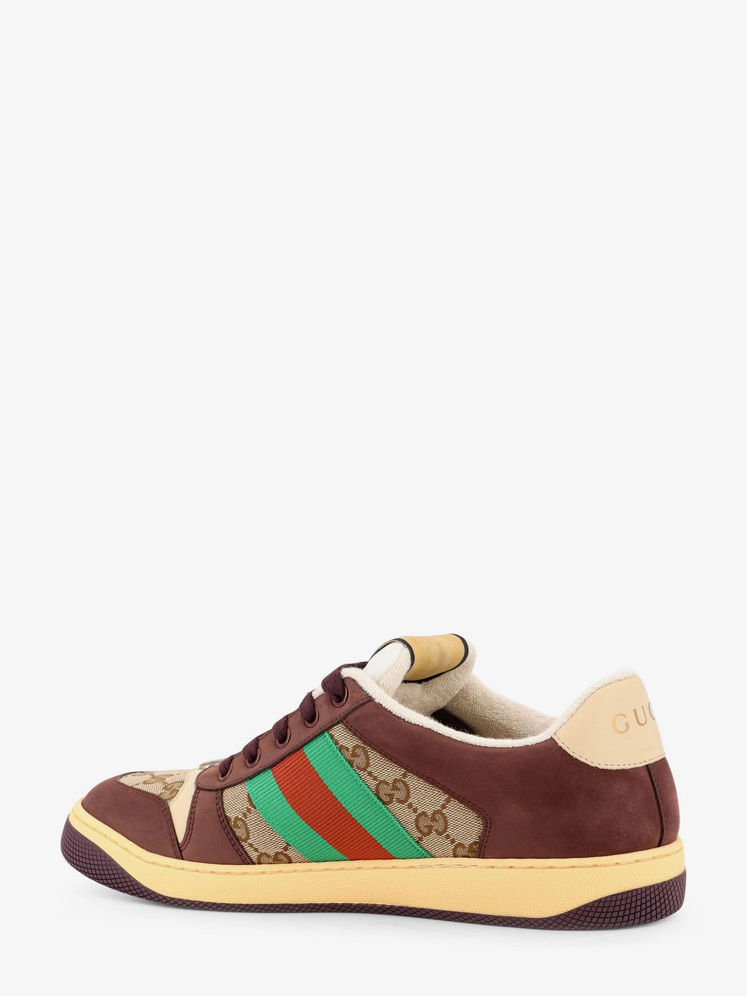 Gucci Gg Fabric Leather Sneakers