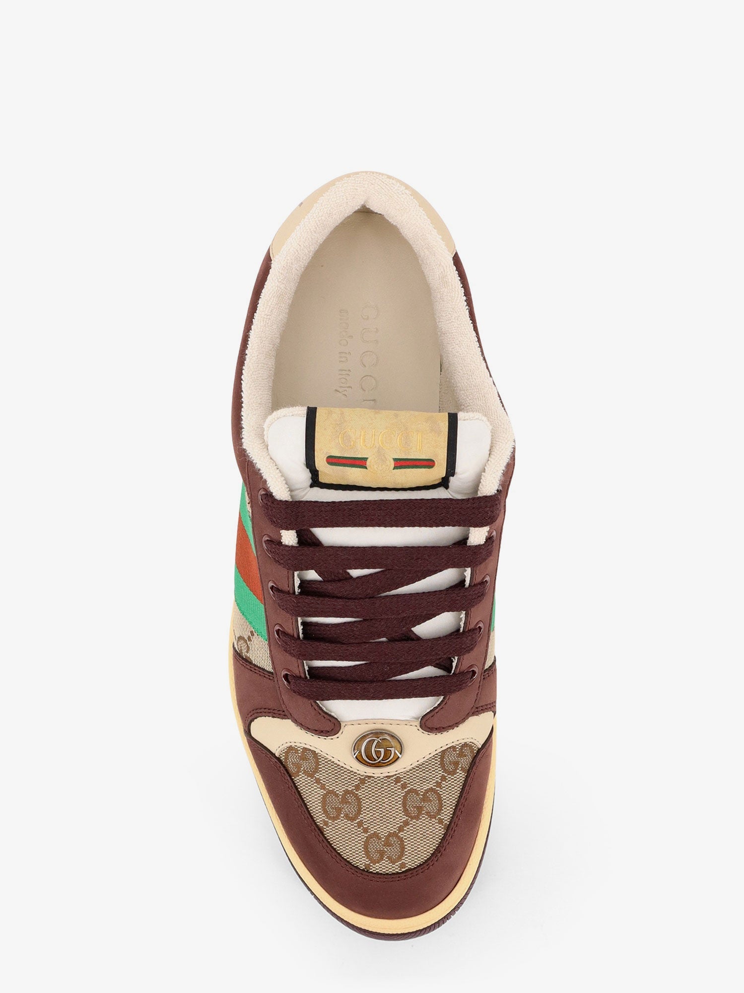 Gucci Gg Fabric Leather Sneakers