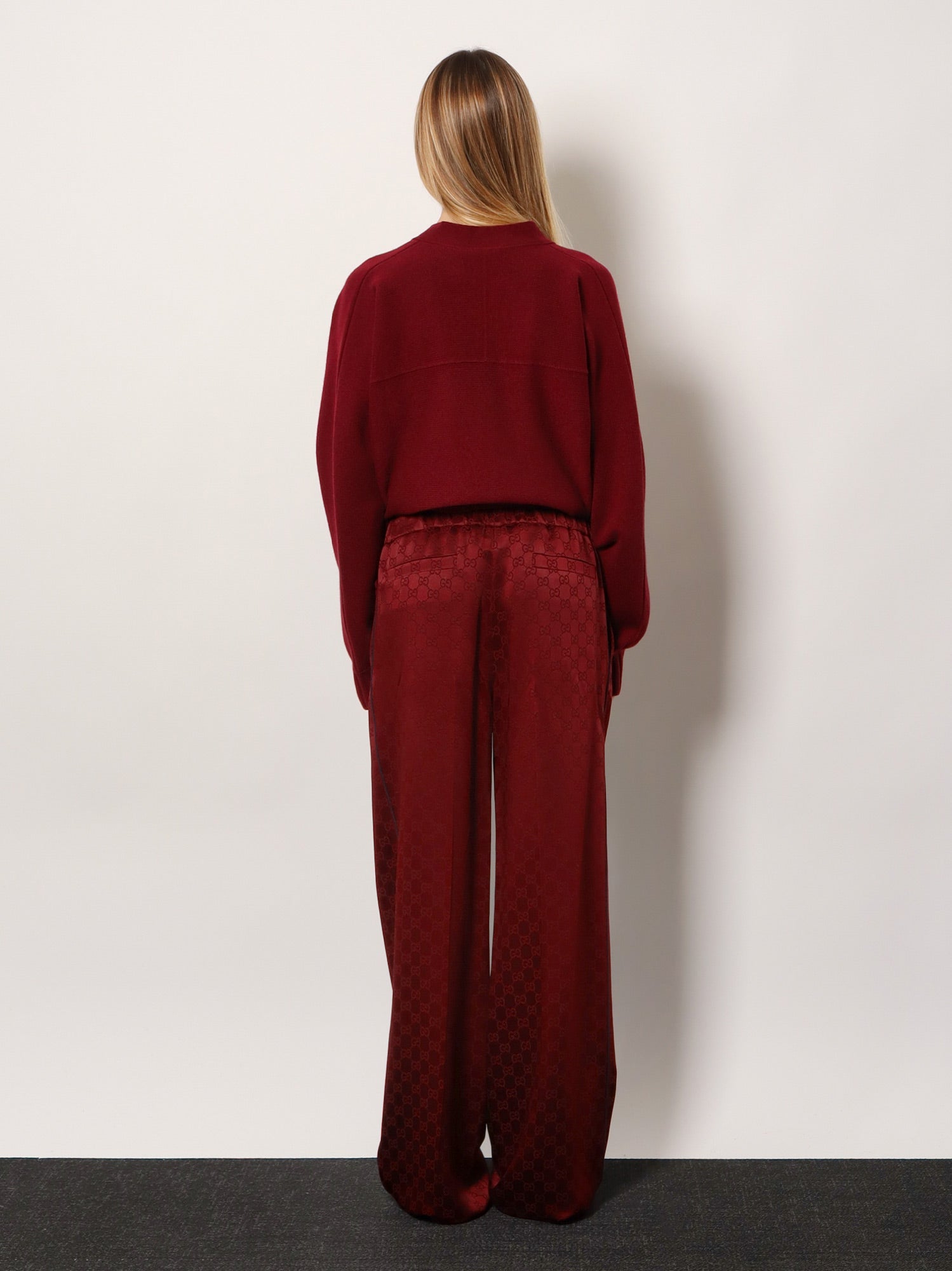 Gucci Gucci Rosso Ancora Viscose Blend Trousers