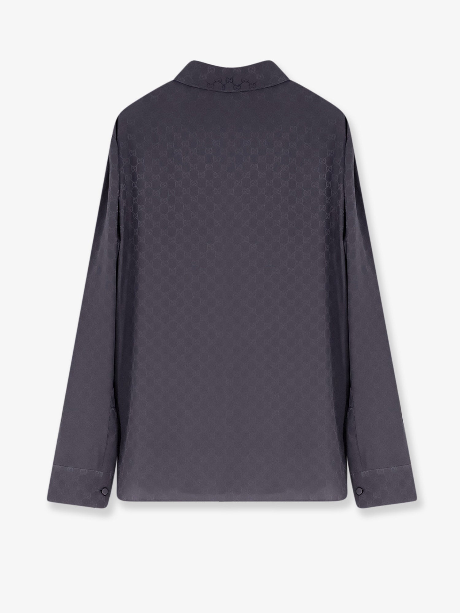 Gucci Gg Jacquard Silk Shirt