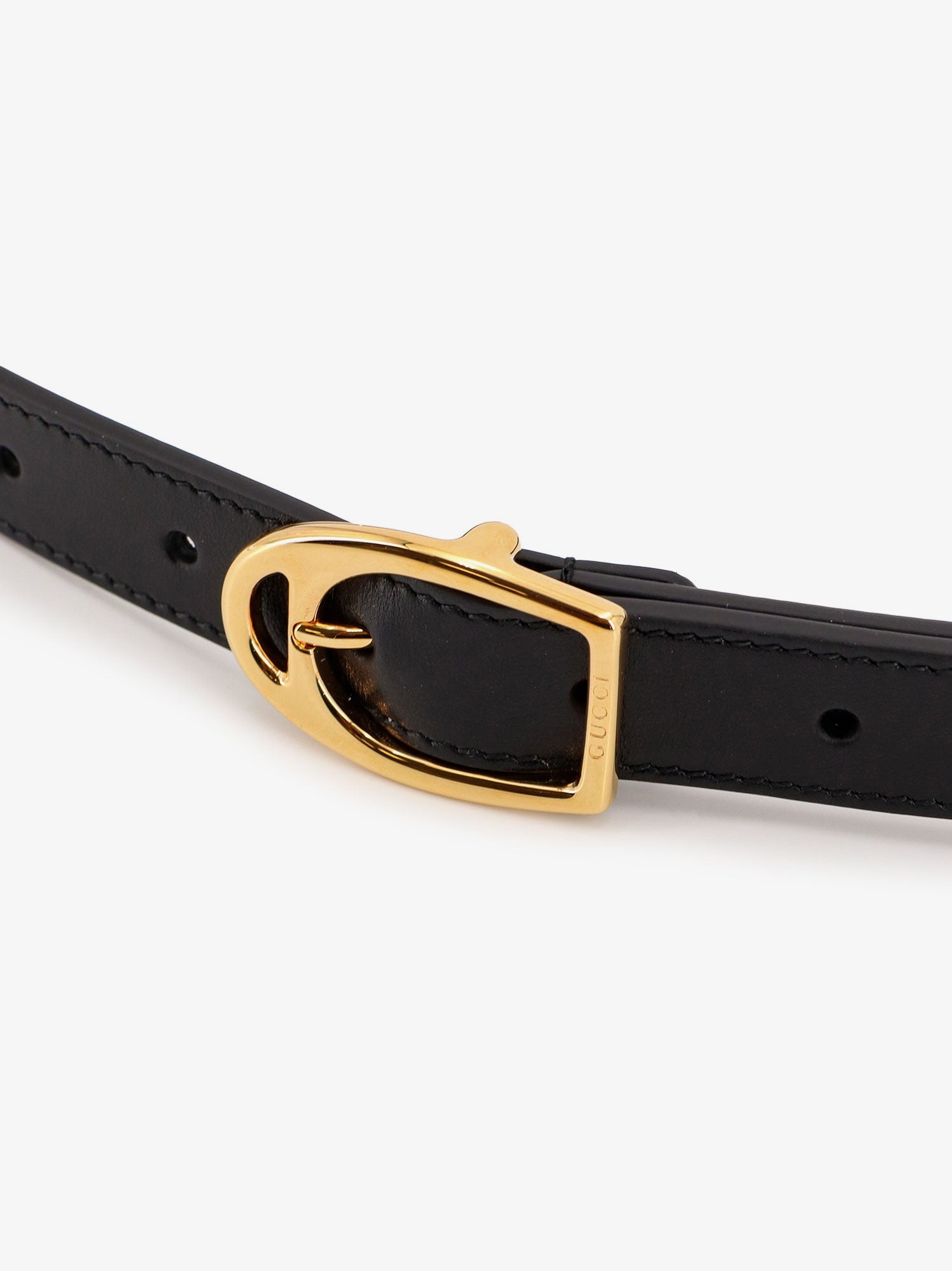 Gucci Leather Belt With Maxi Metal Horsebit