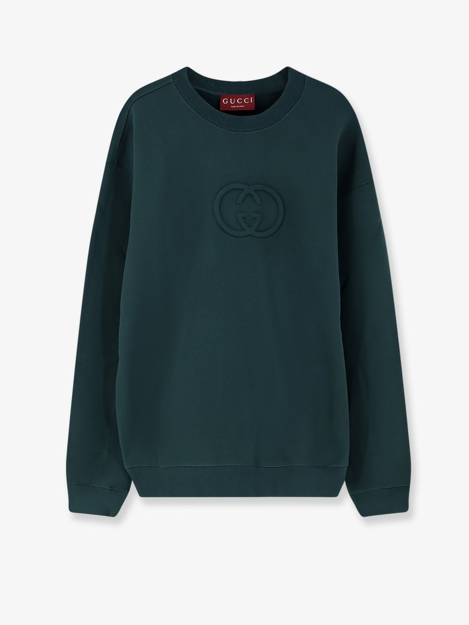 Gucci Cotton Sweatshirt With Gg Incrocio Detail