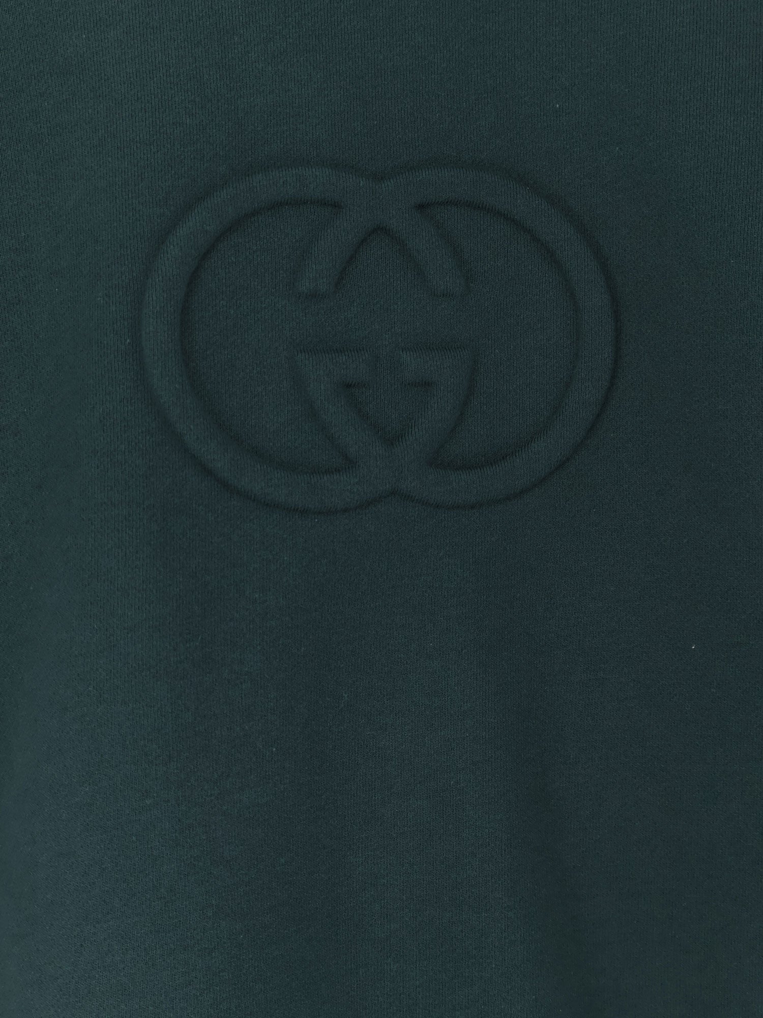 Gucci Cotton Sweatshirt With Gg Incrocio Detail