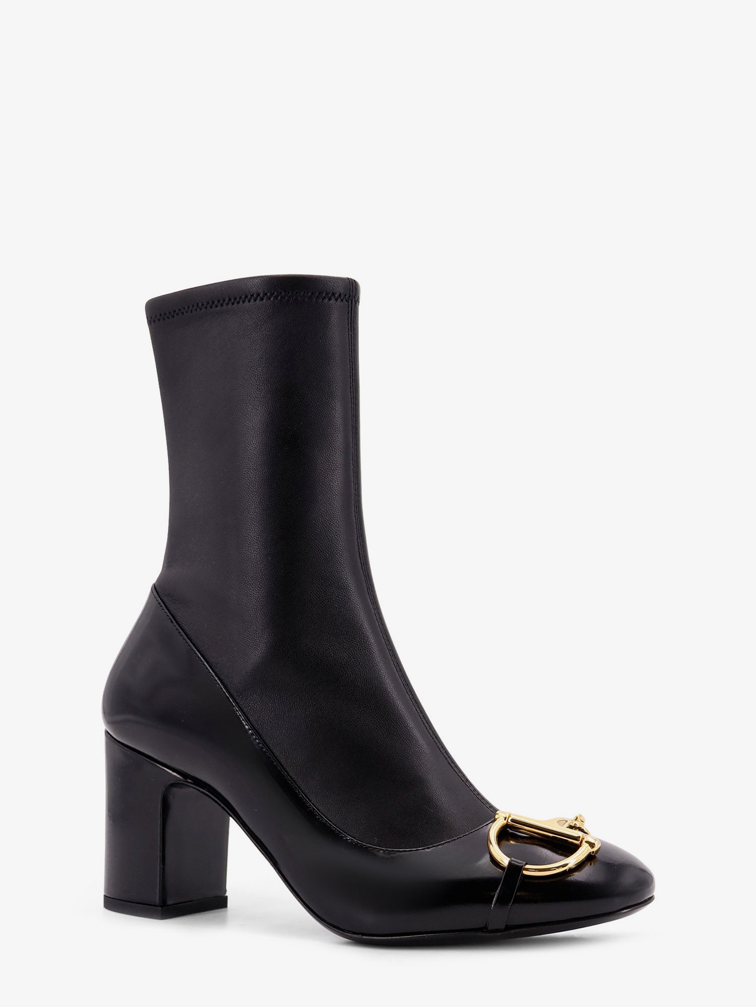 Gucci Leather Boots With Metal Horsebit