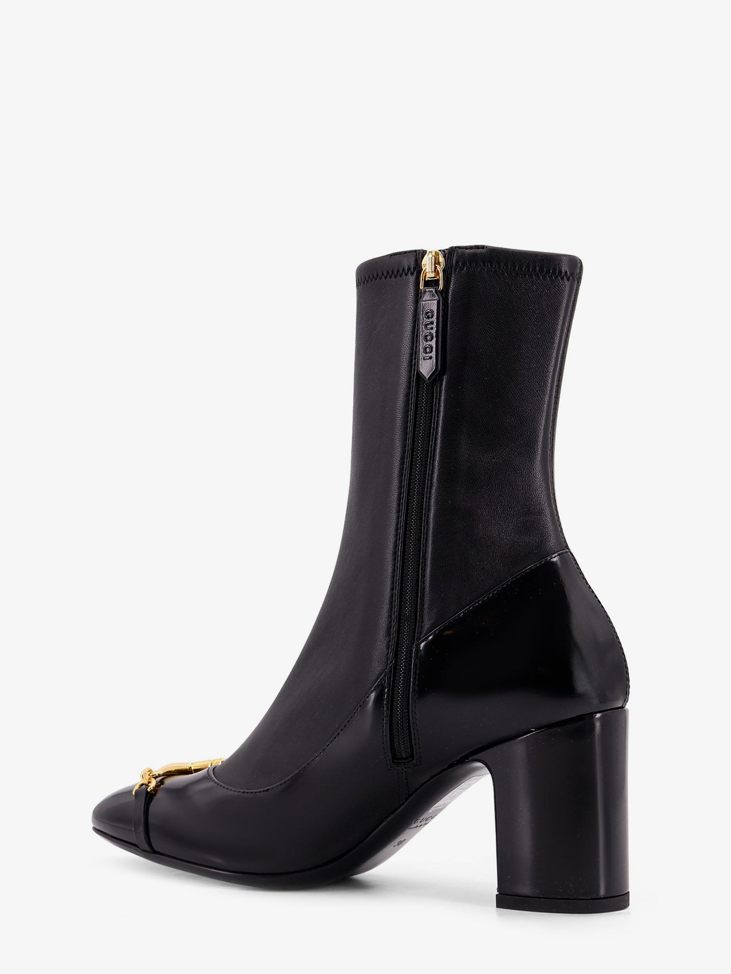 Gucci Leather Boots With Metal Horsebit