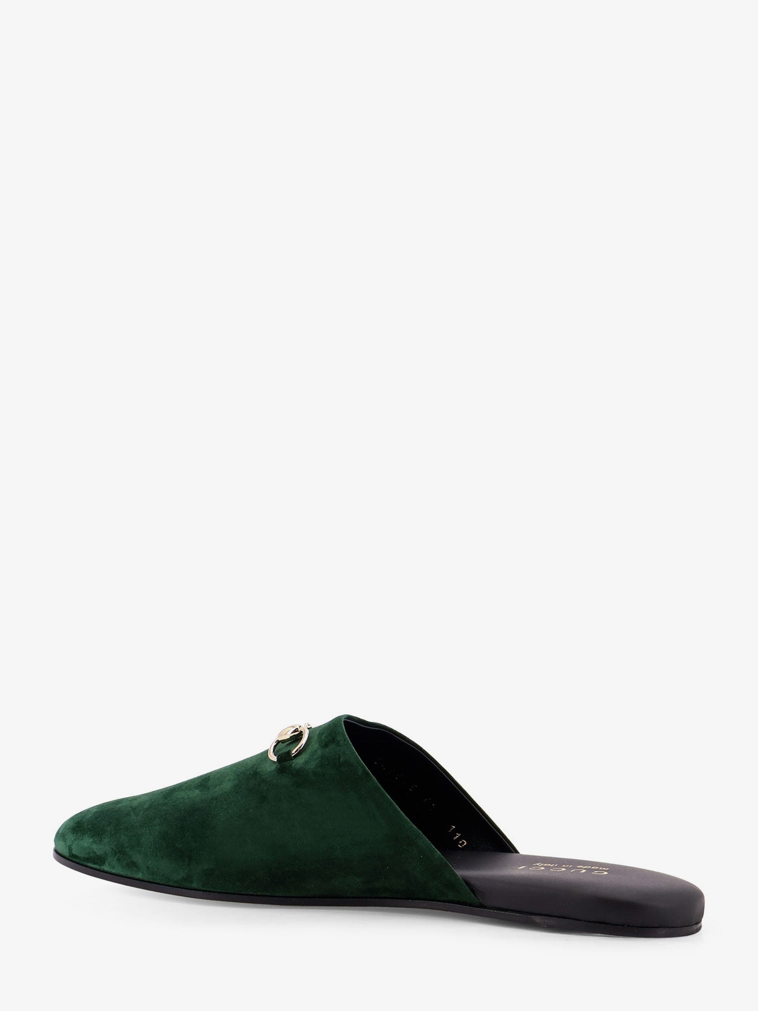 Gucci Suede Sabot With Horsebit
