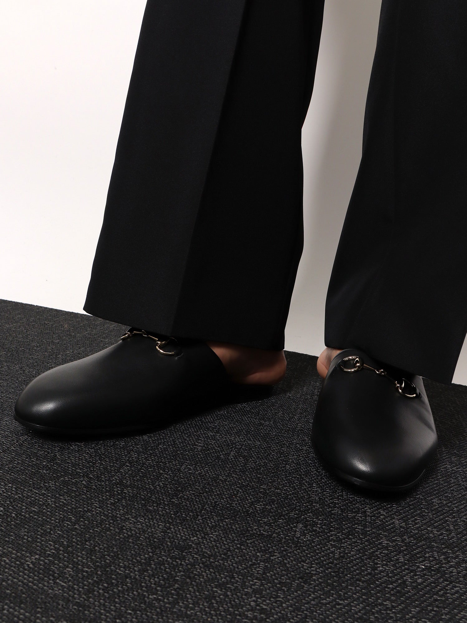 Gucci Leather Sabot With Horsebit