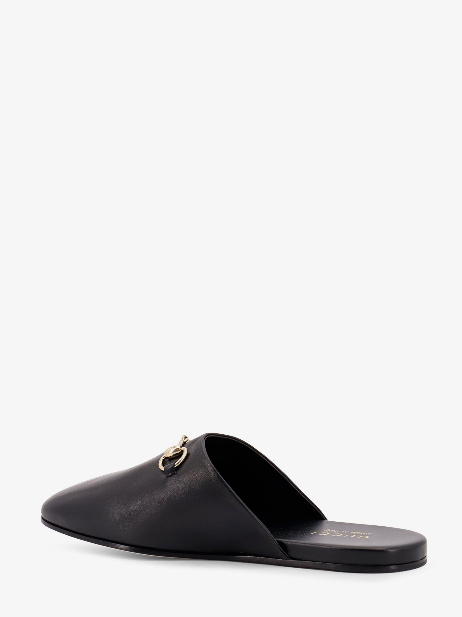 Gucci Leather Sabot With Horsebit