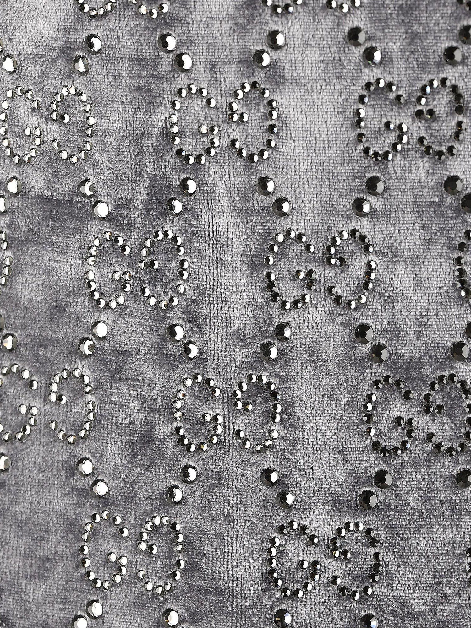 Gucci Stretch Chenille Jumpsuit With All-over Crystals