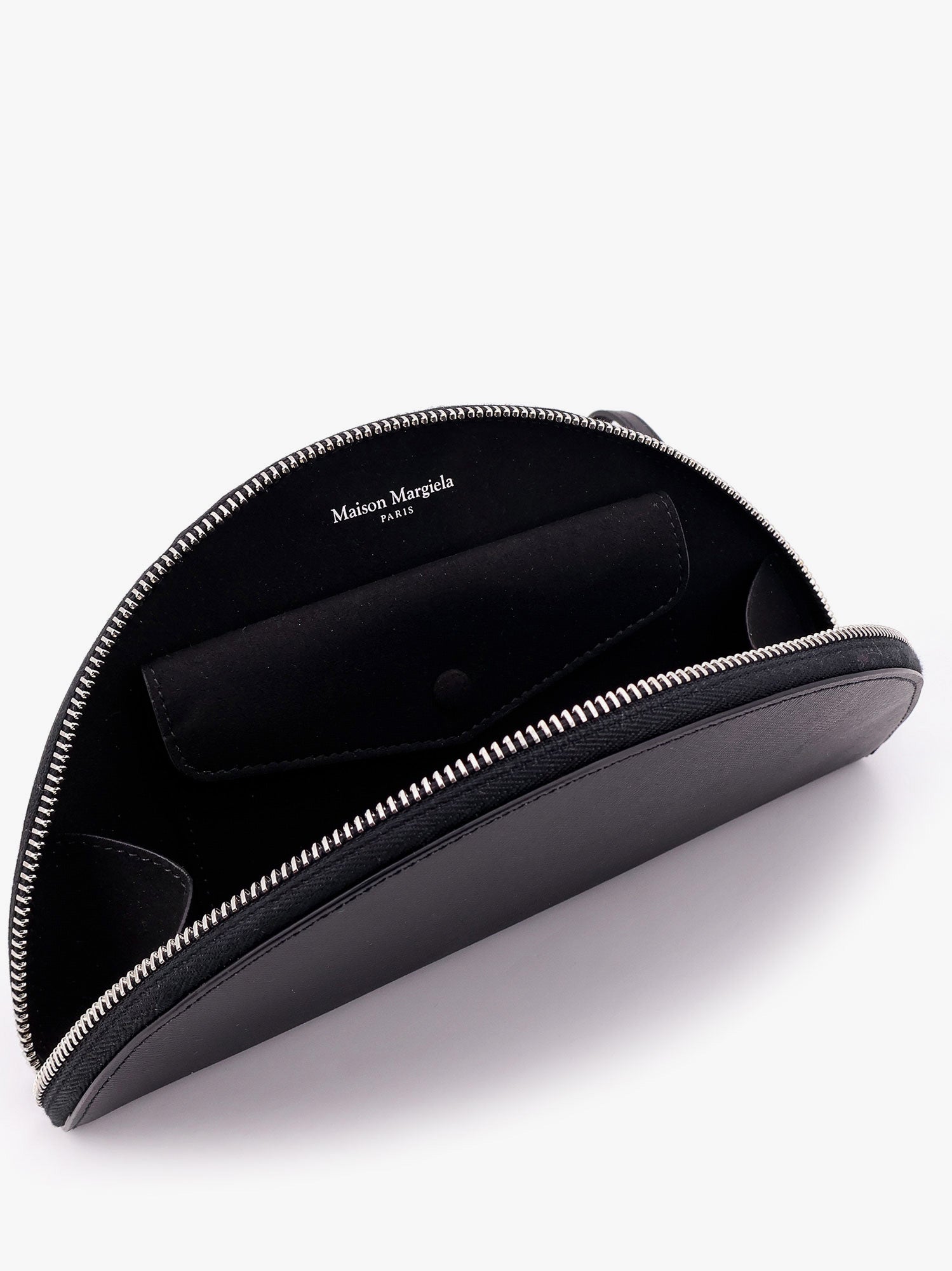 Maison Margiela Leather Pochette With Iconic Four Stitched Detail