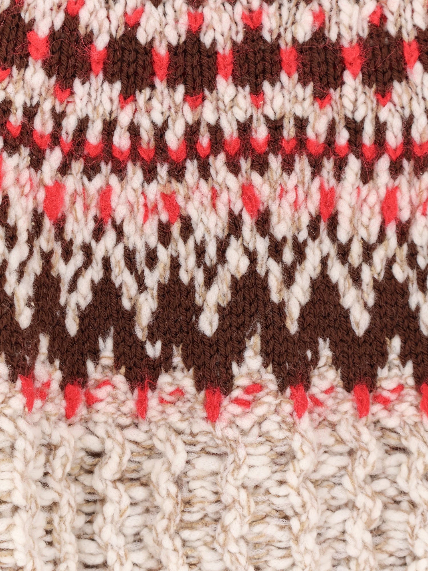 Moncler Grenoble Jacquard Wool Blend Sweater With Geometric Pattern