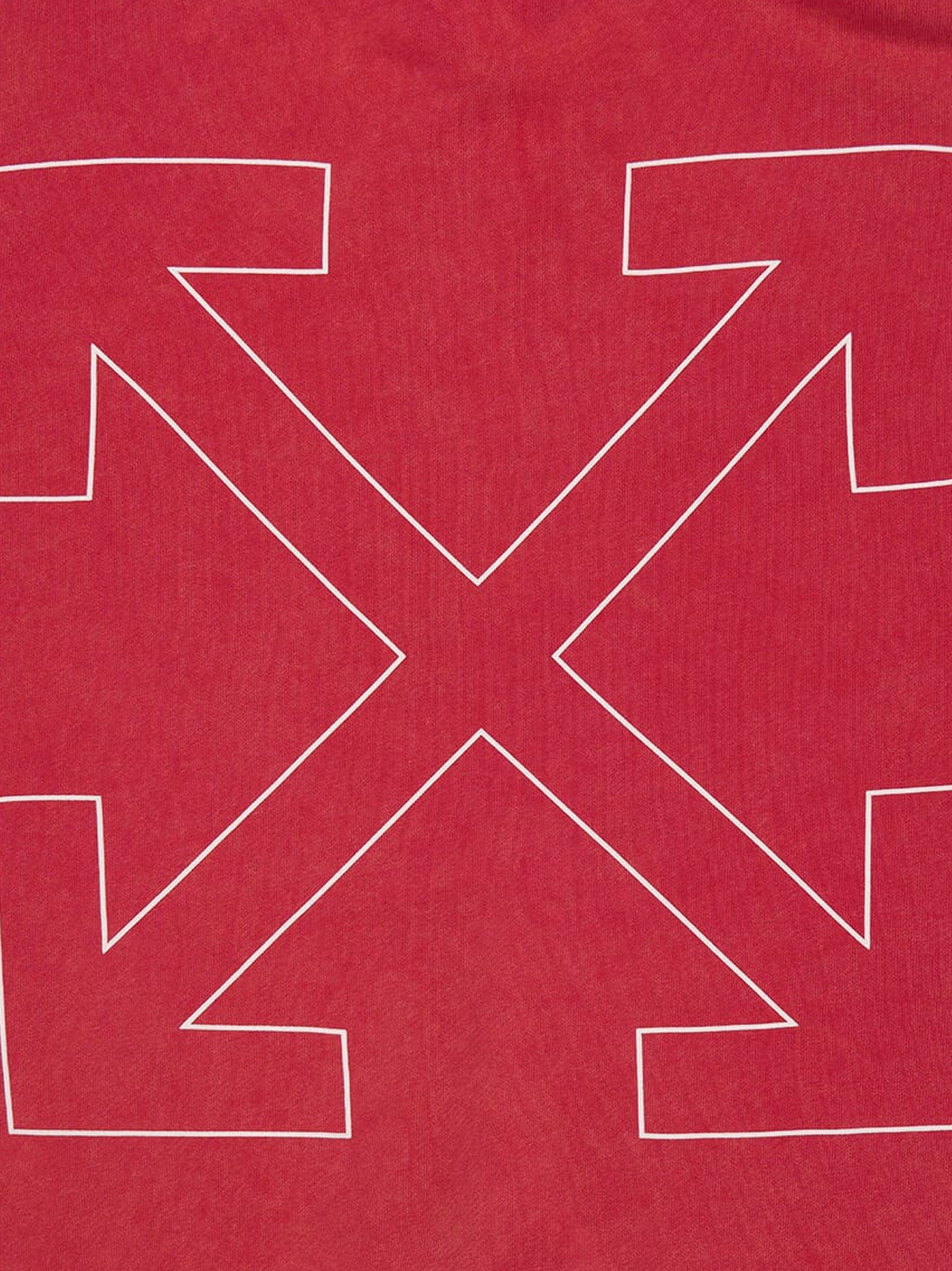 Off-White Cotton Hooded Sweatshirt