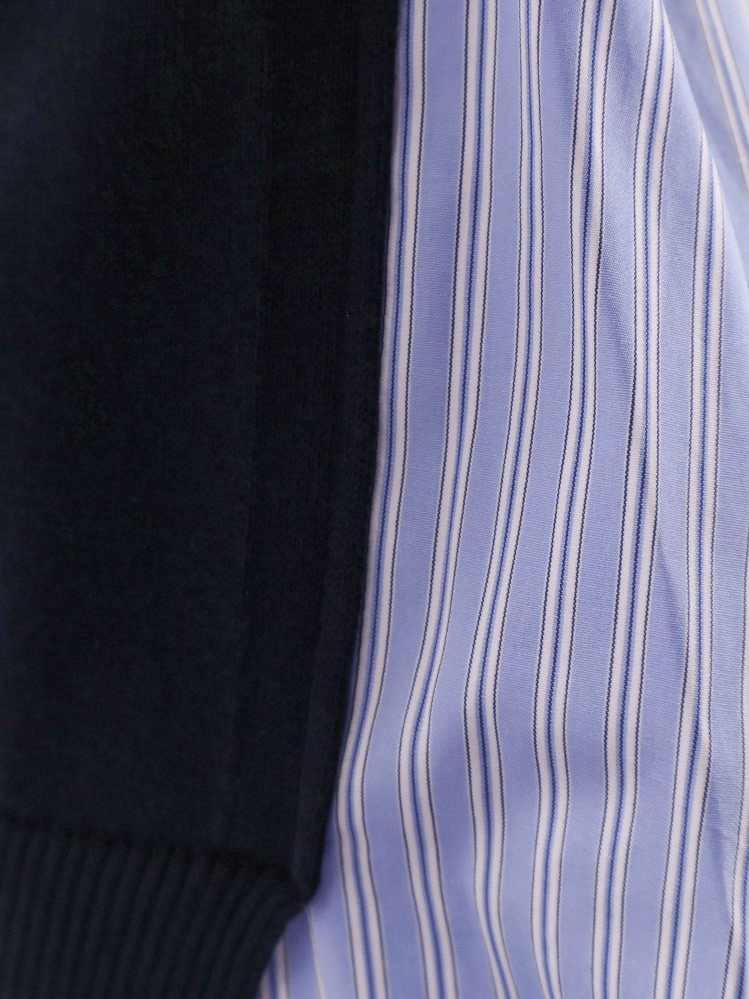 Sacai Cotton Cardigan With Mesh Inserts