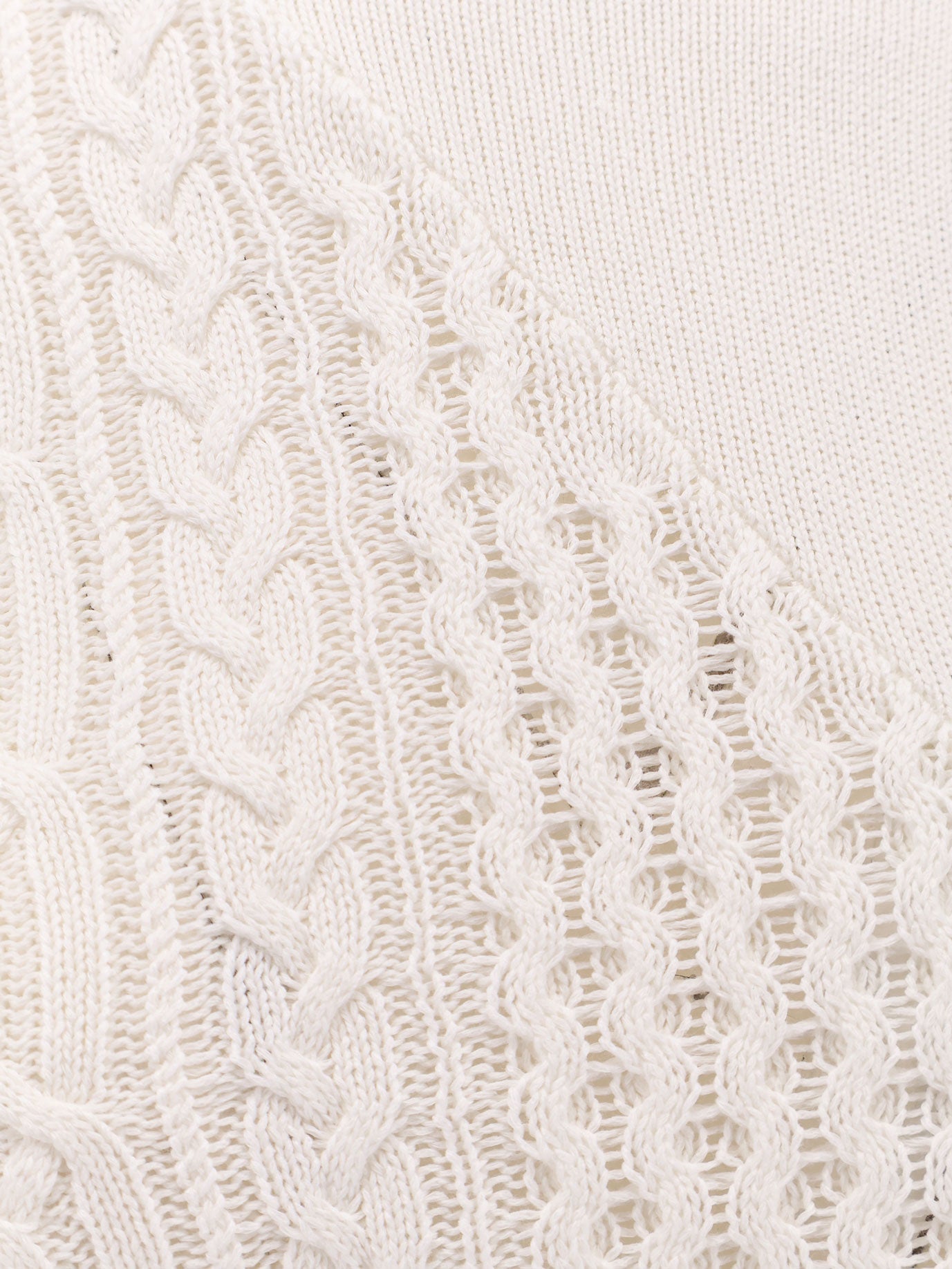 Sacai Asymmetrical Cotton Blend Sweater