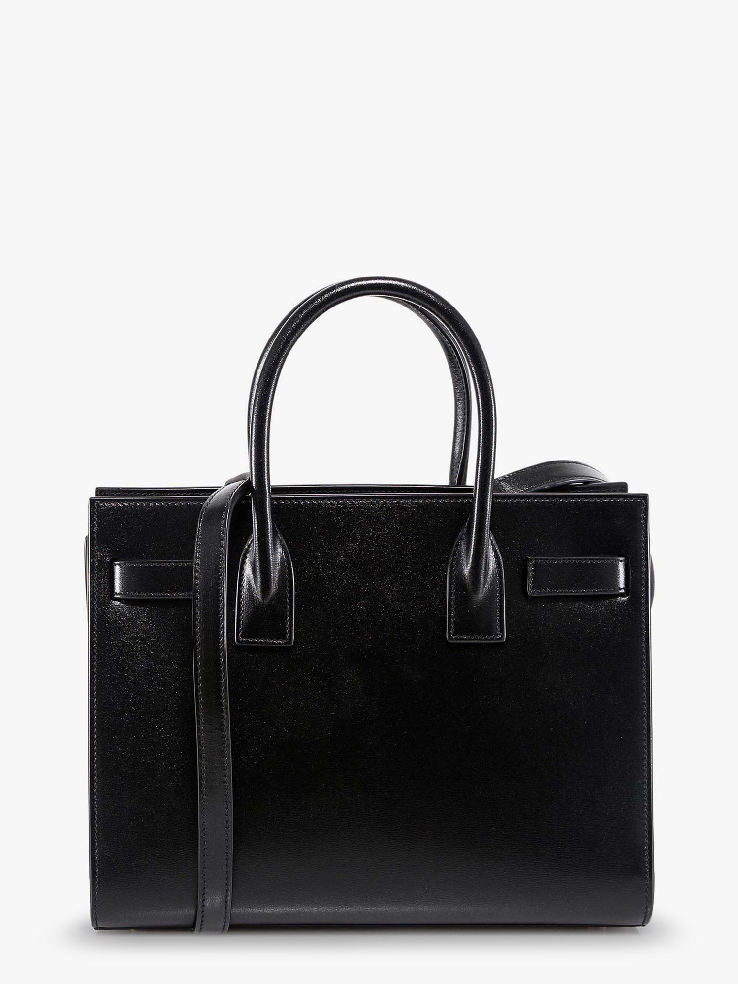 Saint Laurent Baby Sac De Jour Leather Handbag With Padlock