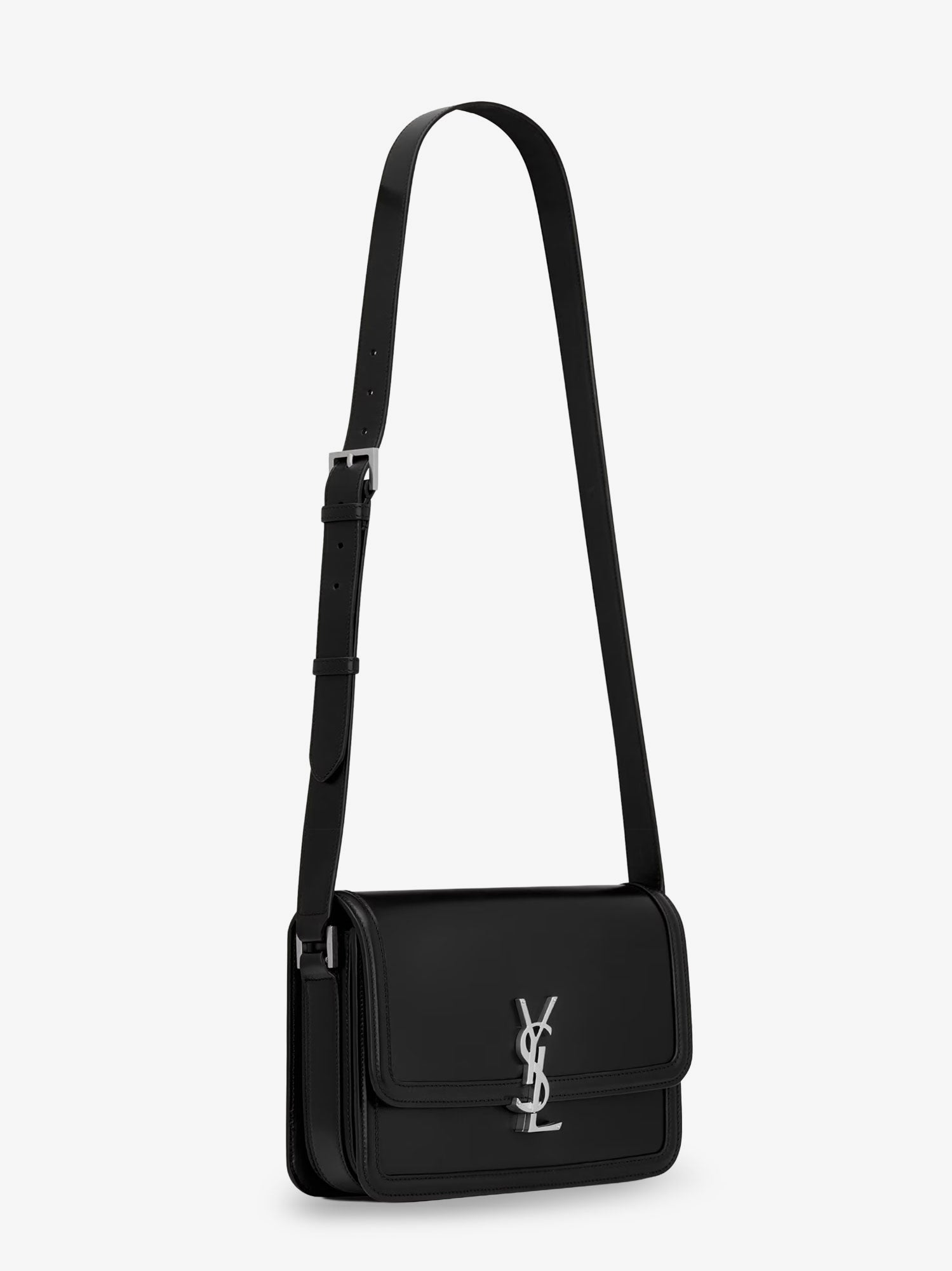 Saint Laurent Satchel Solferino Medium Leather Crossbody Bag