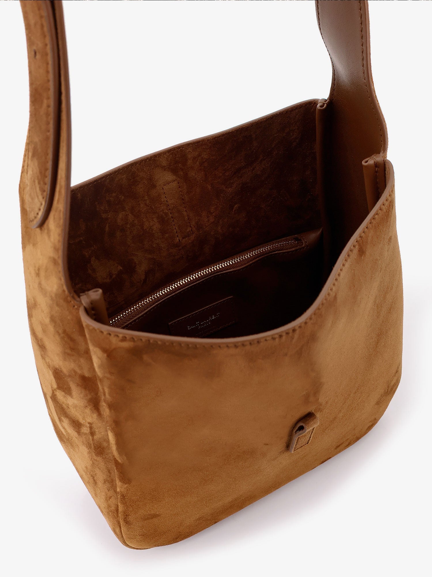 Saint Laurent Le 5 À 7 Suede Shoulder Bag