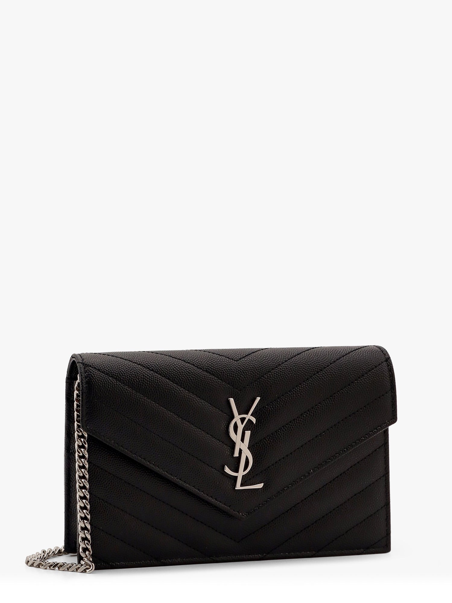 Saint Laurent Envelope Leather Shoulder Bag