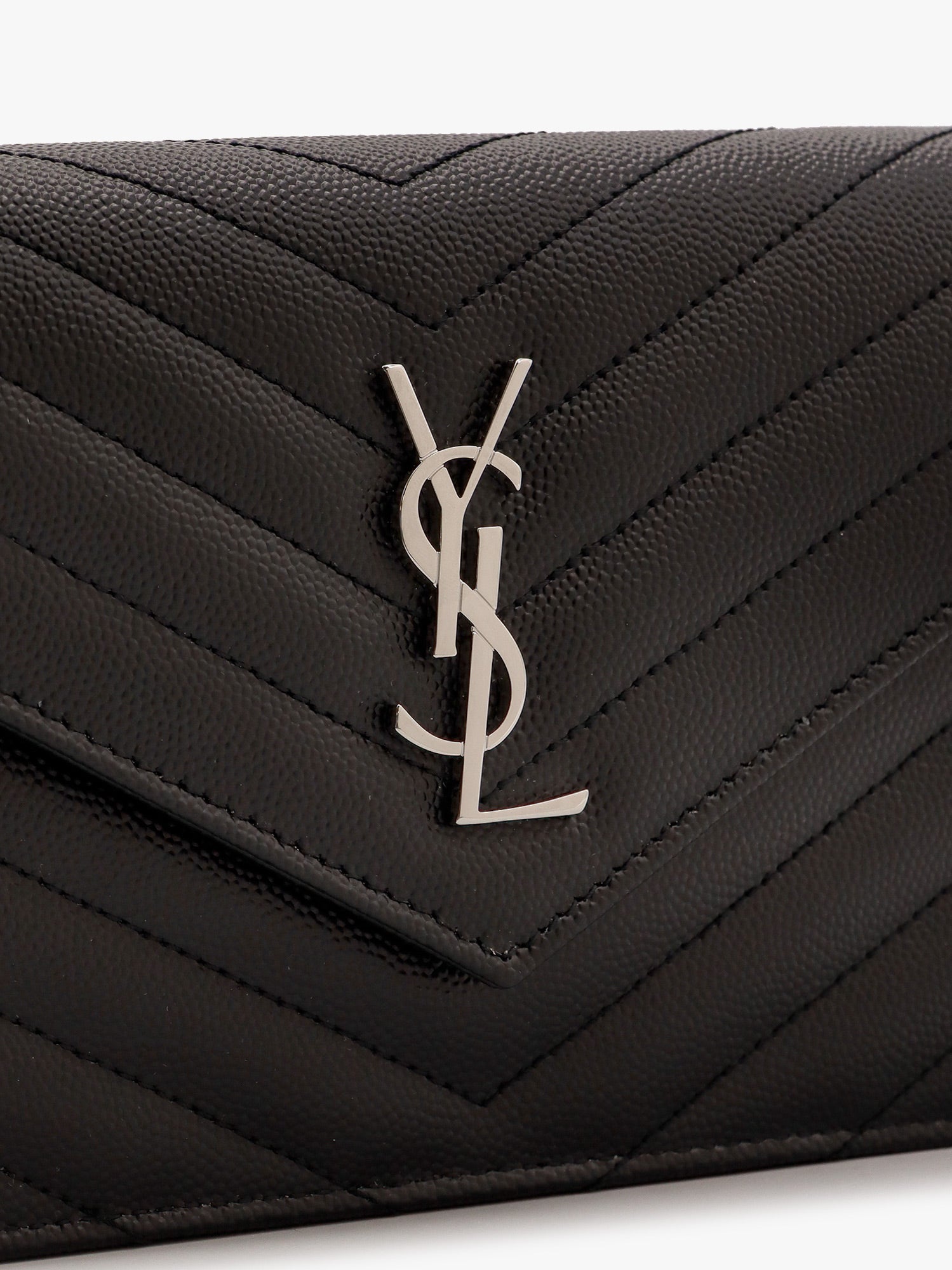 Saint Laurent Envelope Leather Shoulder Bag