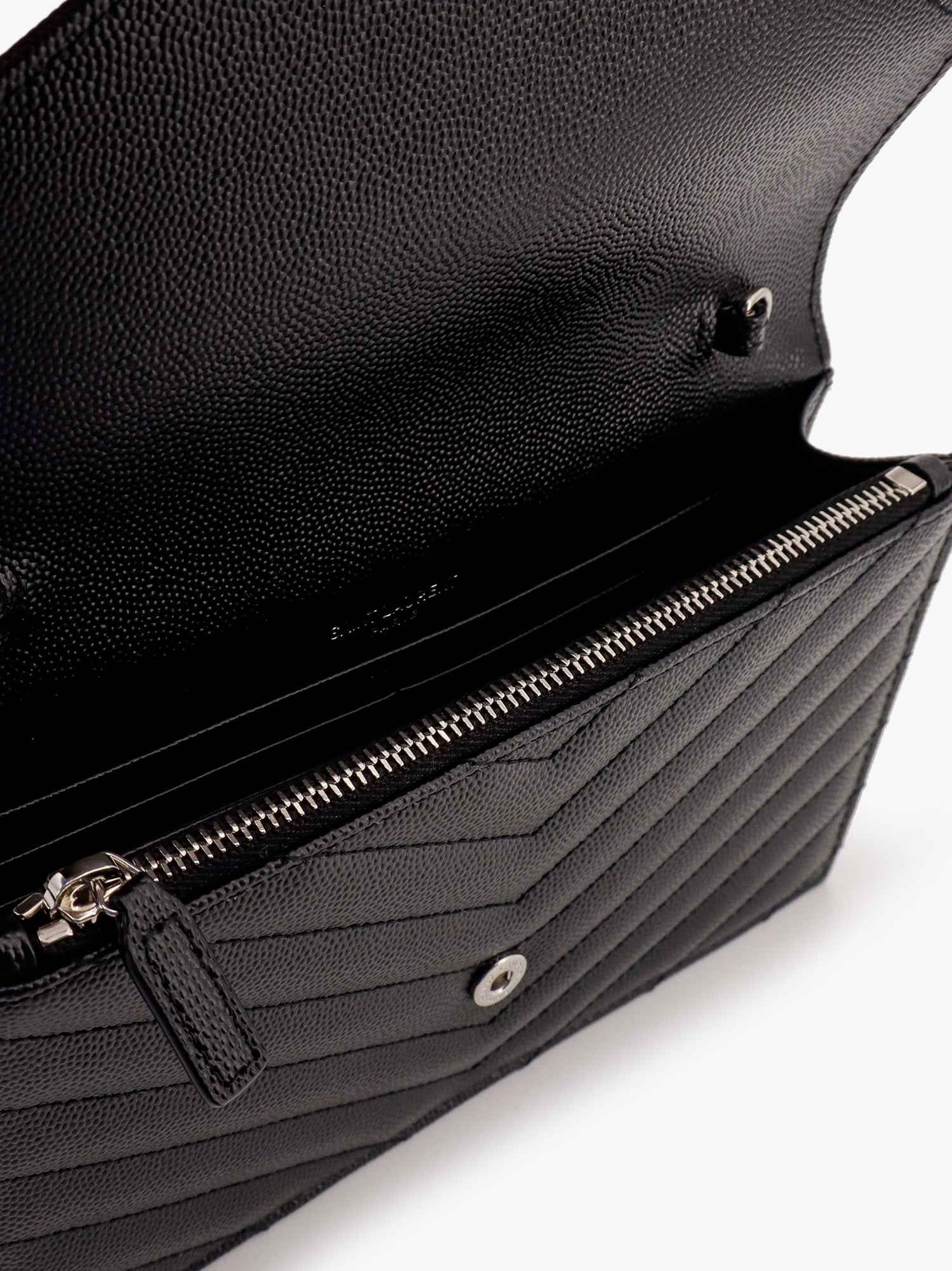 Saint Laurent Envelope Leather Shoulder Bag