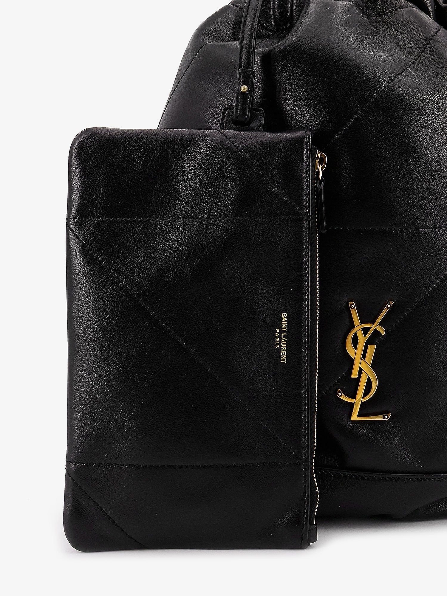 Saint Laurent Jamie Pochon Leather Shoulder Bag