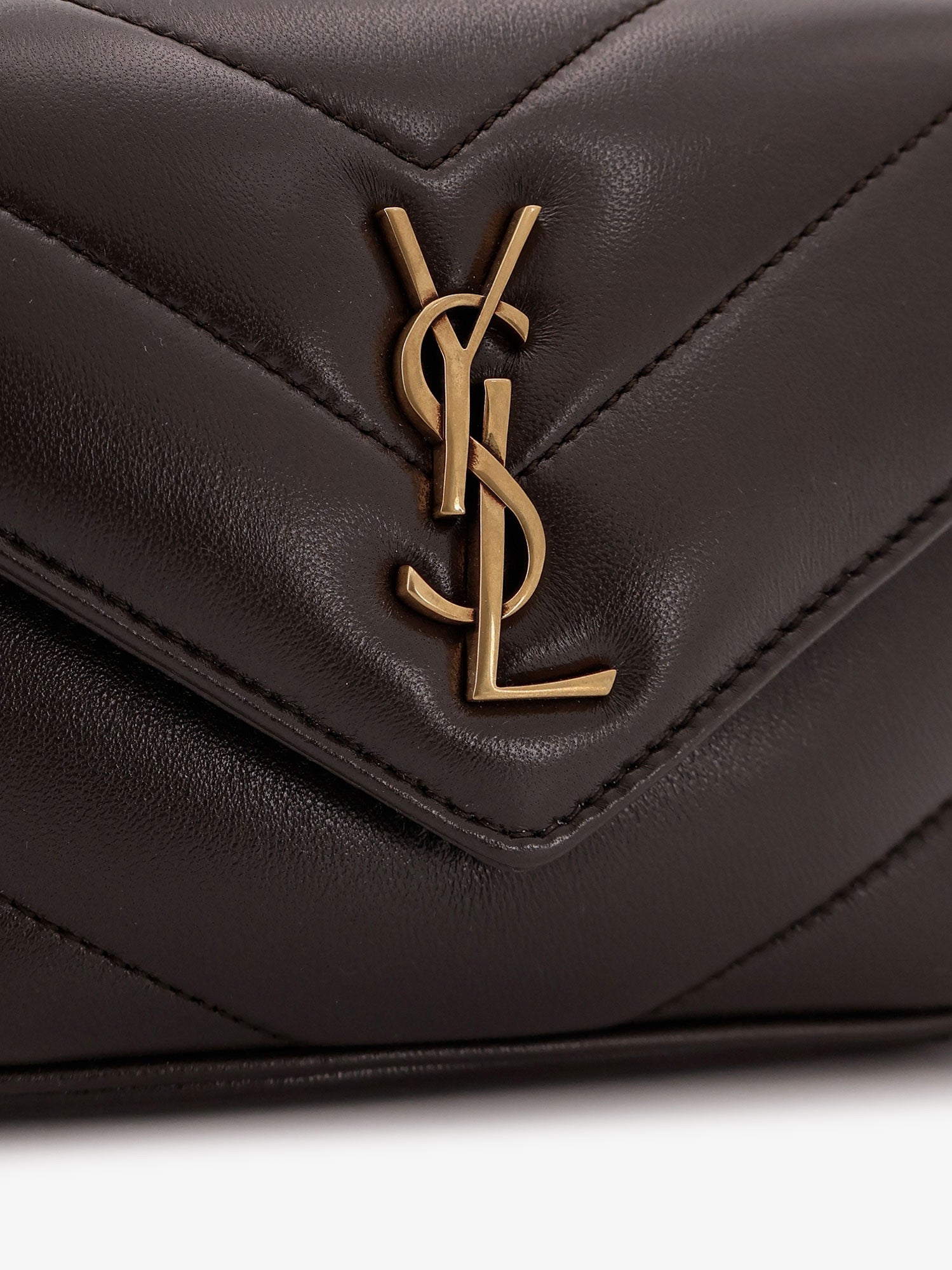 Saint Laurent Loulou Mini Leather Crossbody Bag