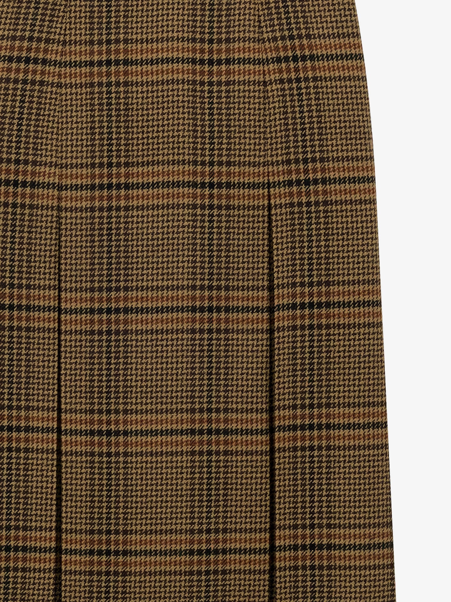 Saint Laurent Prince Of Wales Certified Virgin Wool Skirt