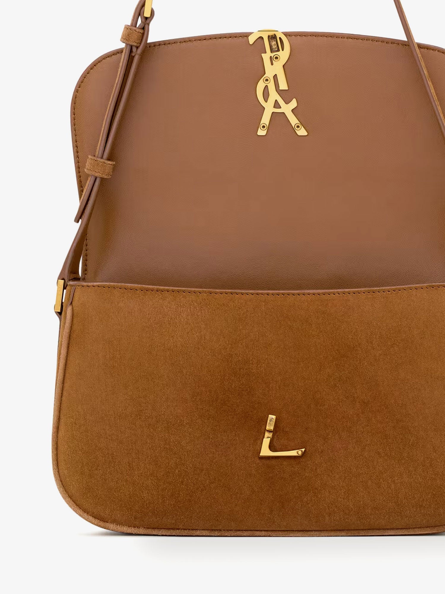 Saint Laurent Solferino Medium Suede Shoulder Bag