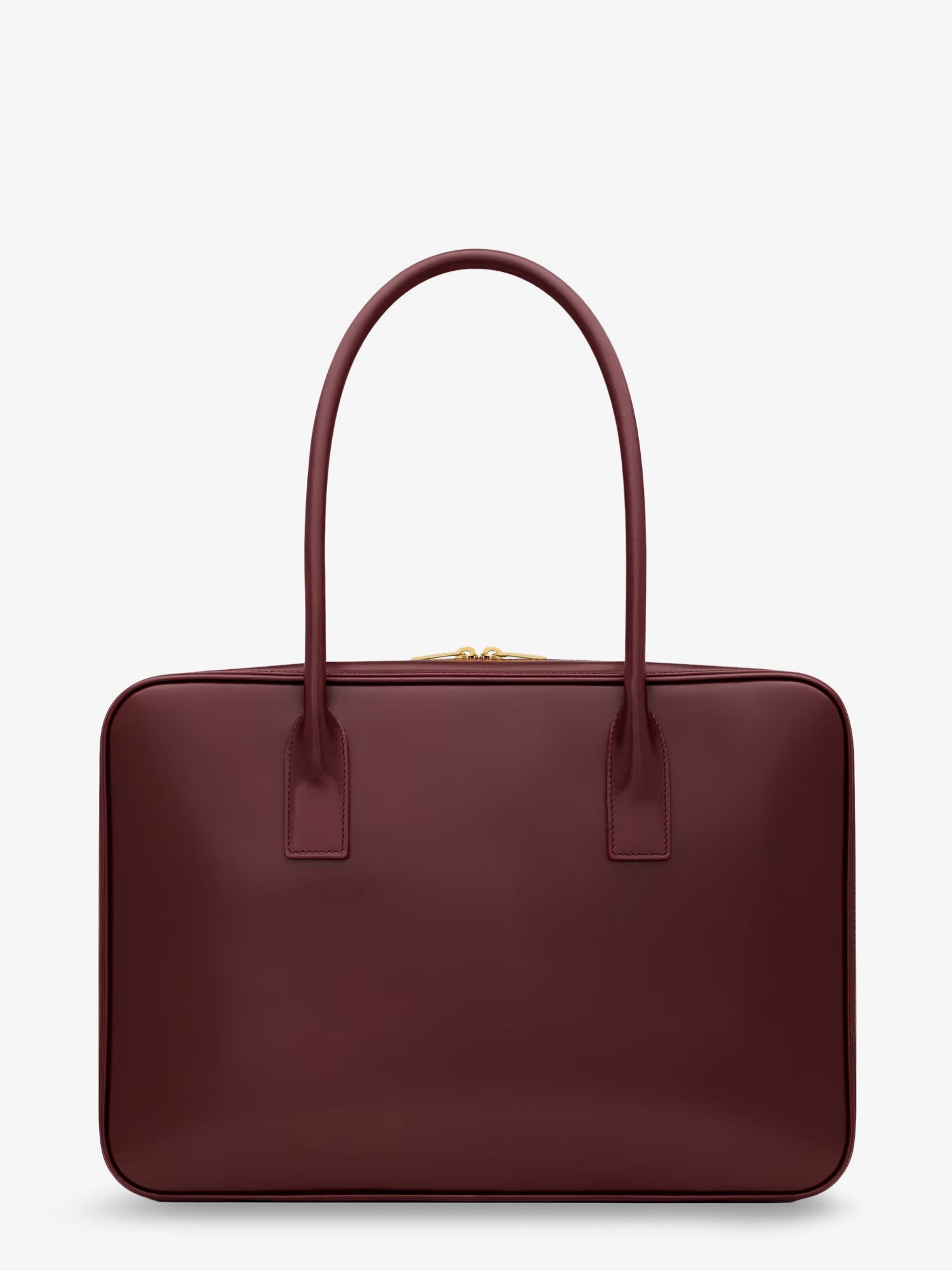 Saint Laurent Sac De Jour In Box Leather Handbag With Metal Lock Detail