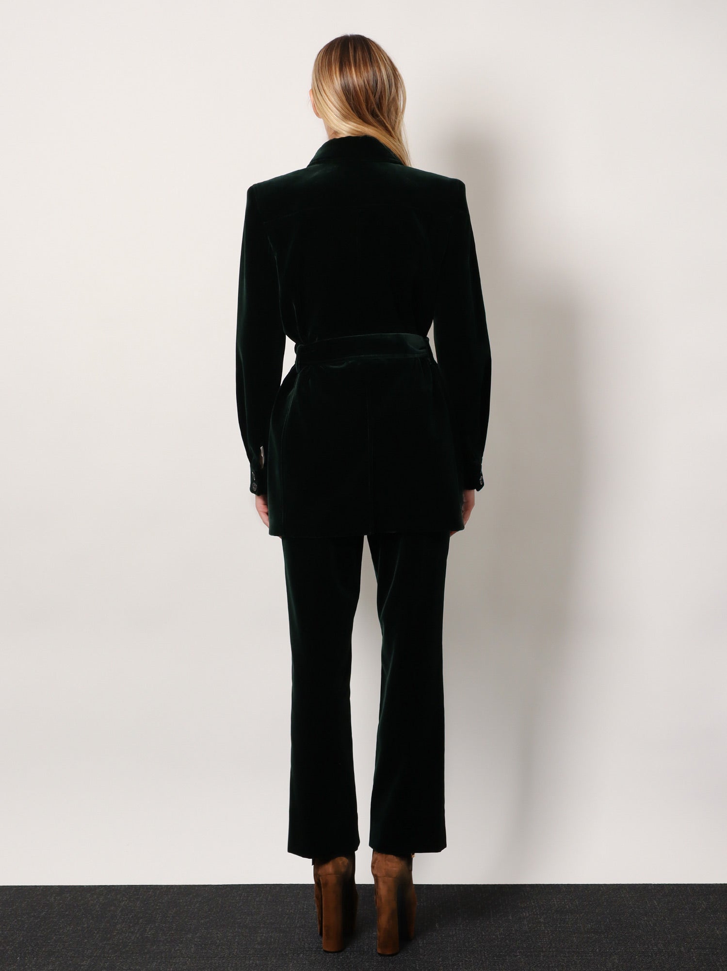 Saint Laurent Sahariana Velvet Blazer