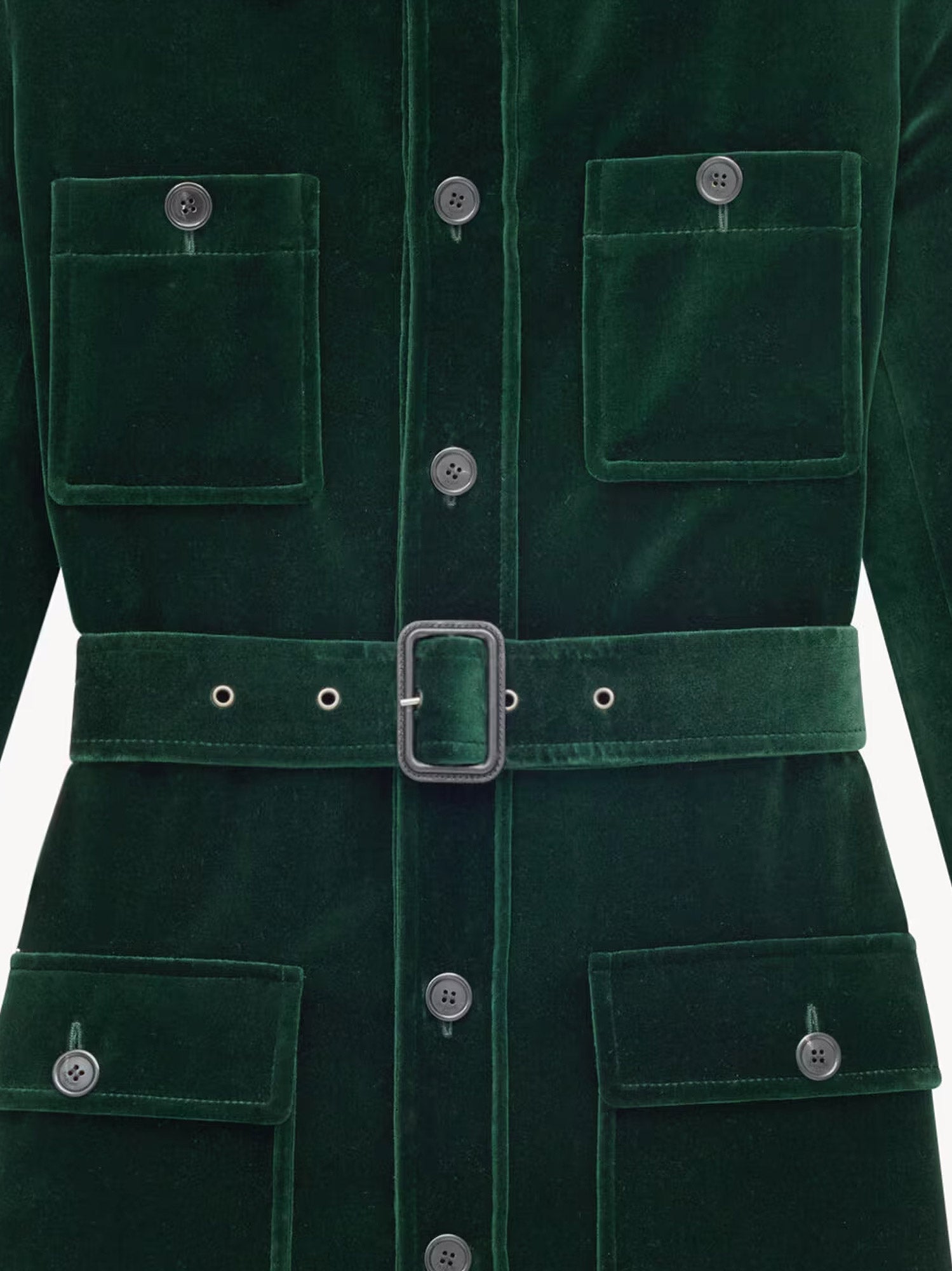 Saint Laurent Sahariana Velvet Blazer